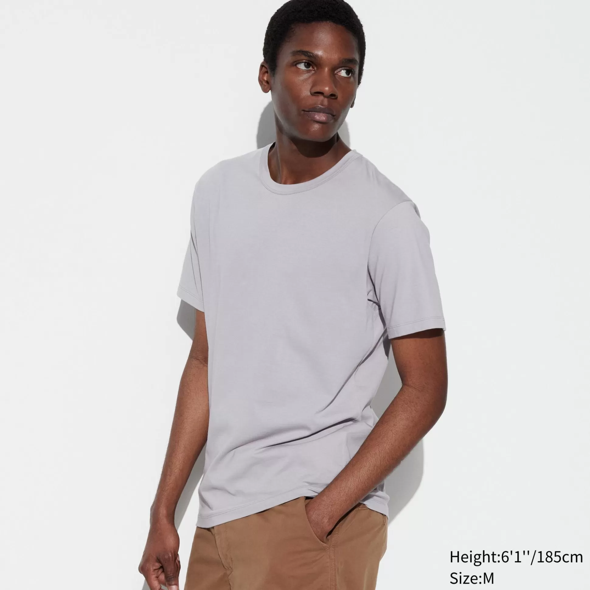 Men UNIQLO T-Shirts<Airism Cotton Crew Neck T-Shirt