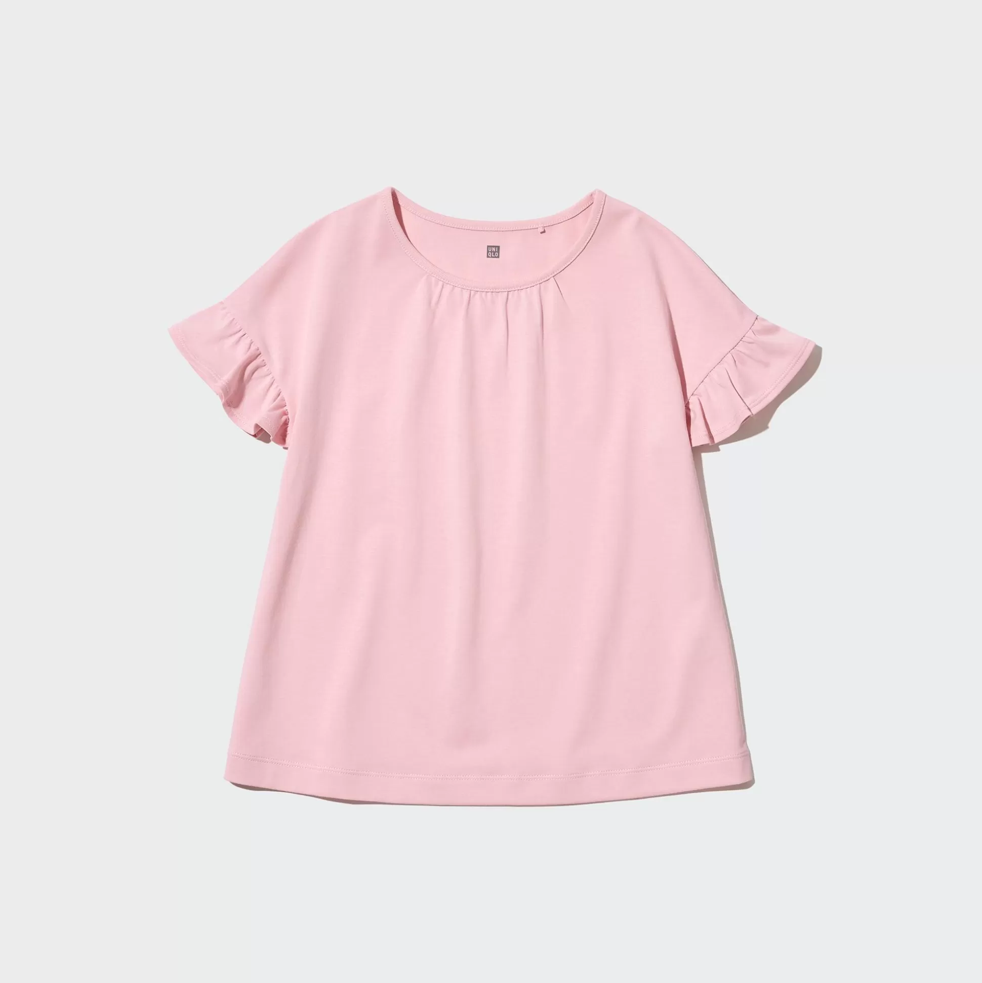 Kids UNIQLO T-Shirts<Airism Cotton Frill Short-Sleeve T-Shirt