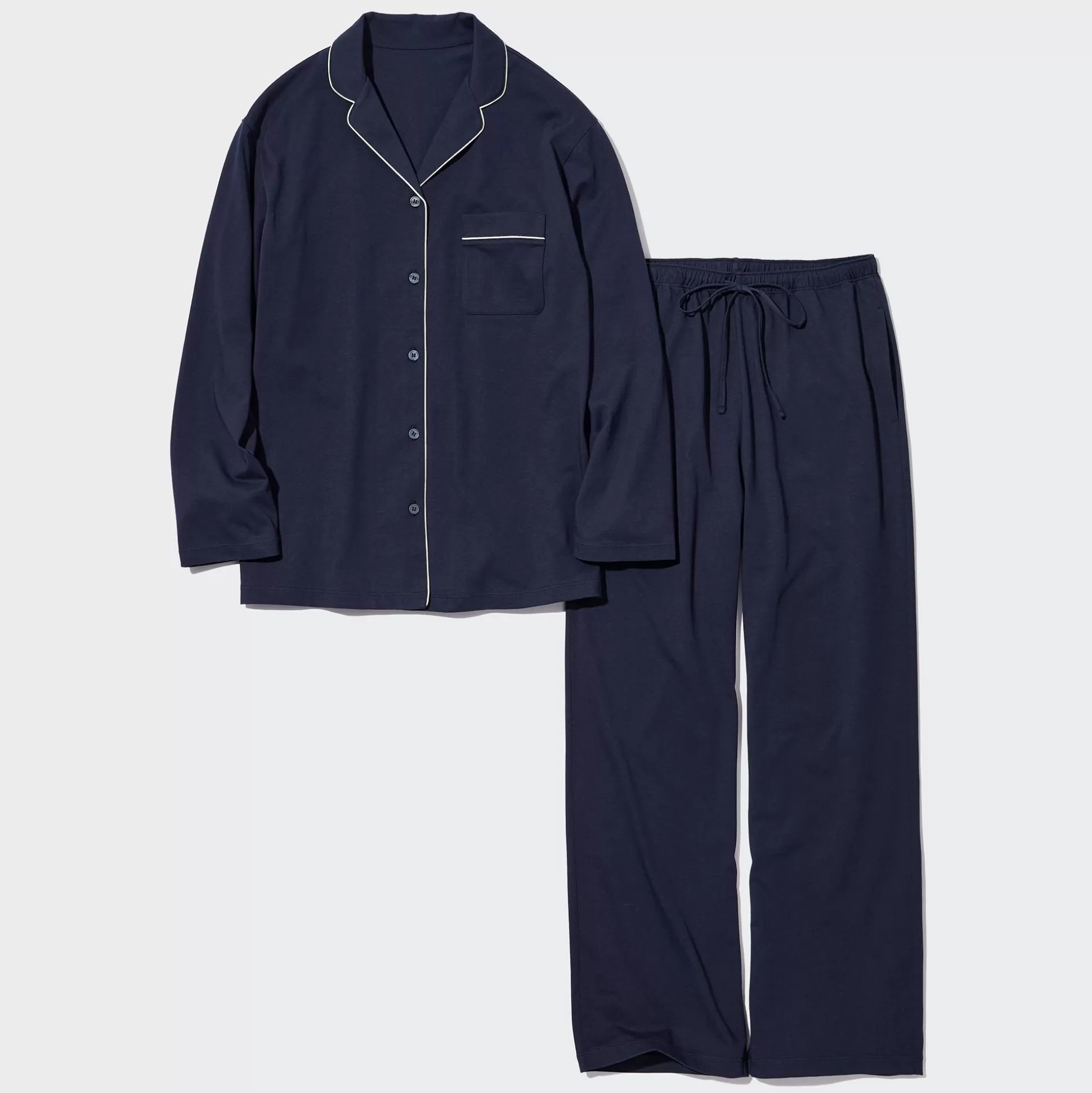 Women UNIQLO Loungewear & Pajamas<Airism Cotton Long-Sleeve Pajamas