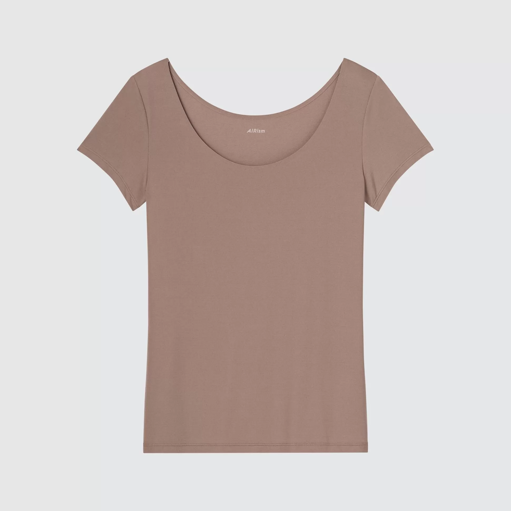 Women UNIQLO Undershirts<Airism Scoop Neck Short-Sleeve T-Shirt