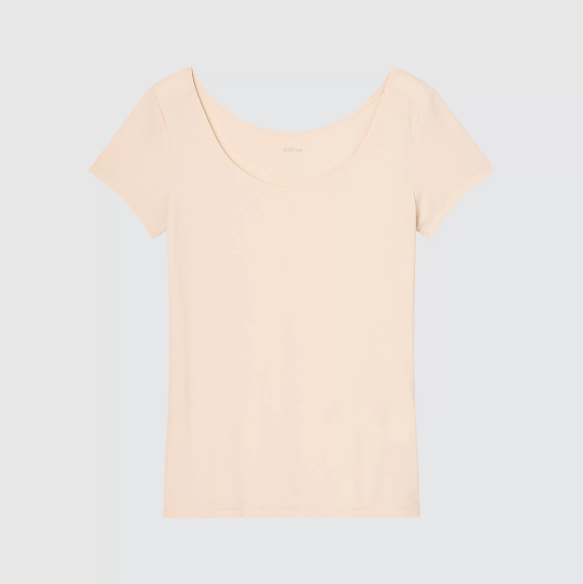 Women UNIQLO Undershirts<Airism Scoop Neck Short-Sleeve T-Shirt