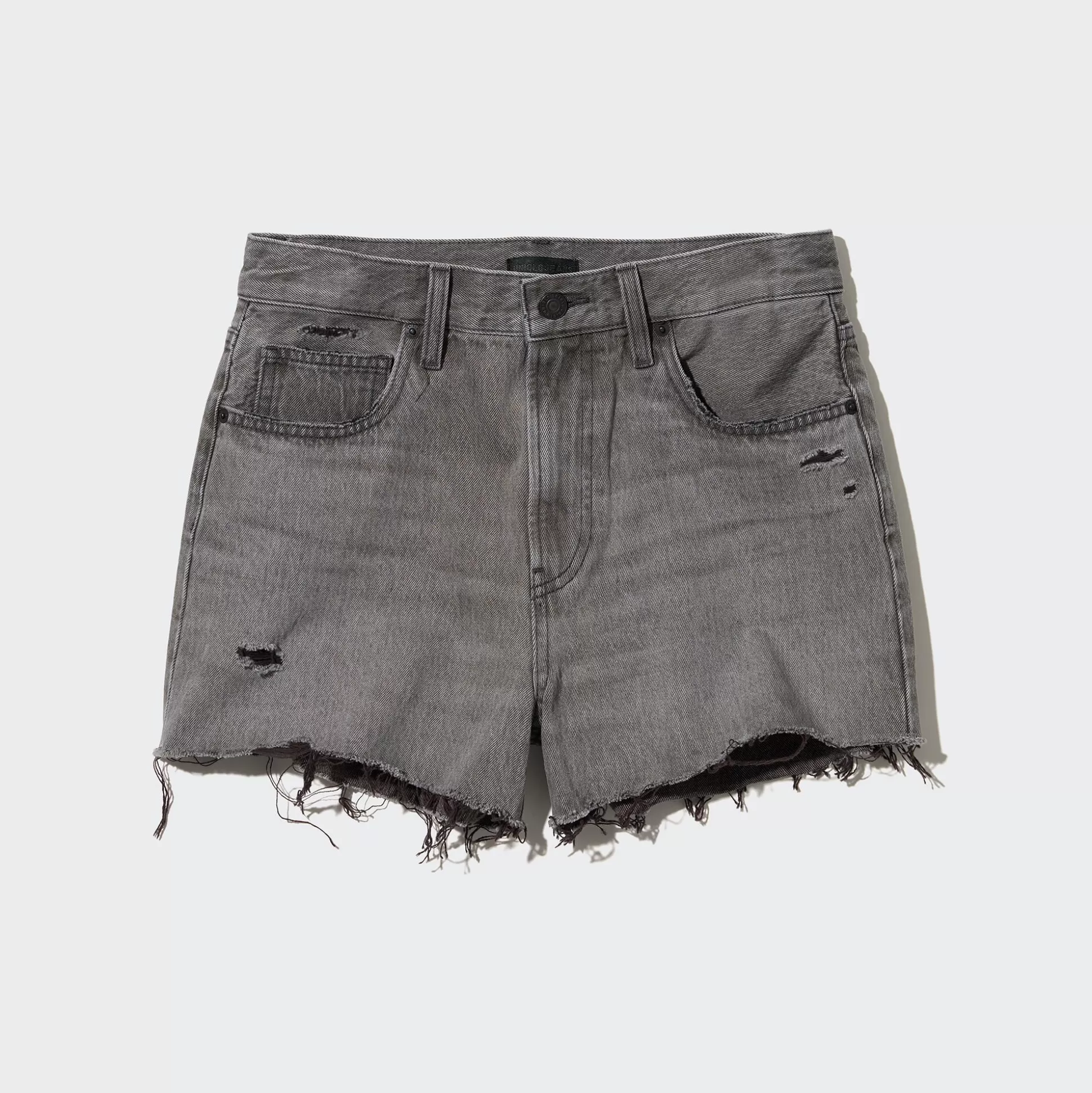 Women UNIQLO Shorts<Boyfriend Denim Shorts (Damaged)