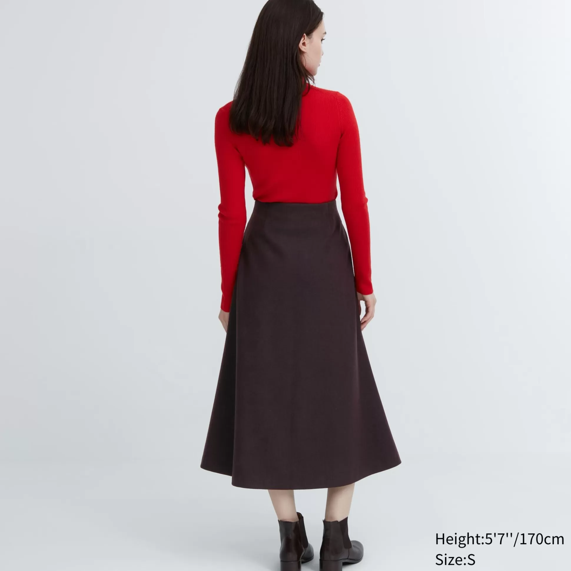 Women UNIQLO Skirts<Brushed Jersey Flared Skirt