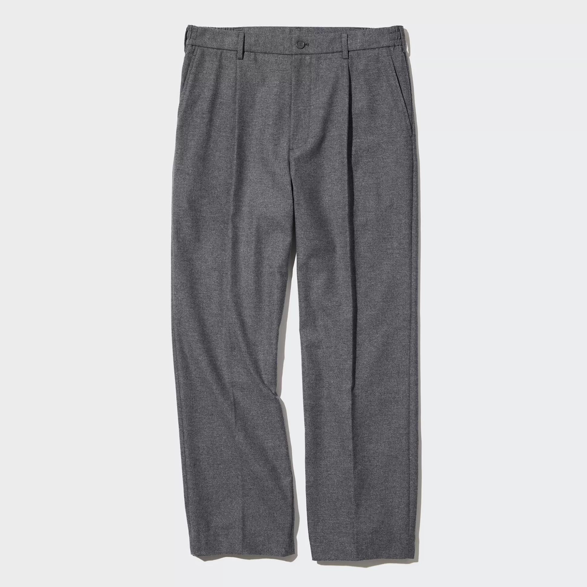 Men UNIQLO Pants<Brushed Twill Pleated Wide Pants