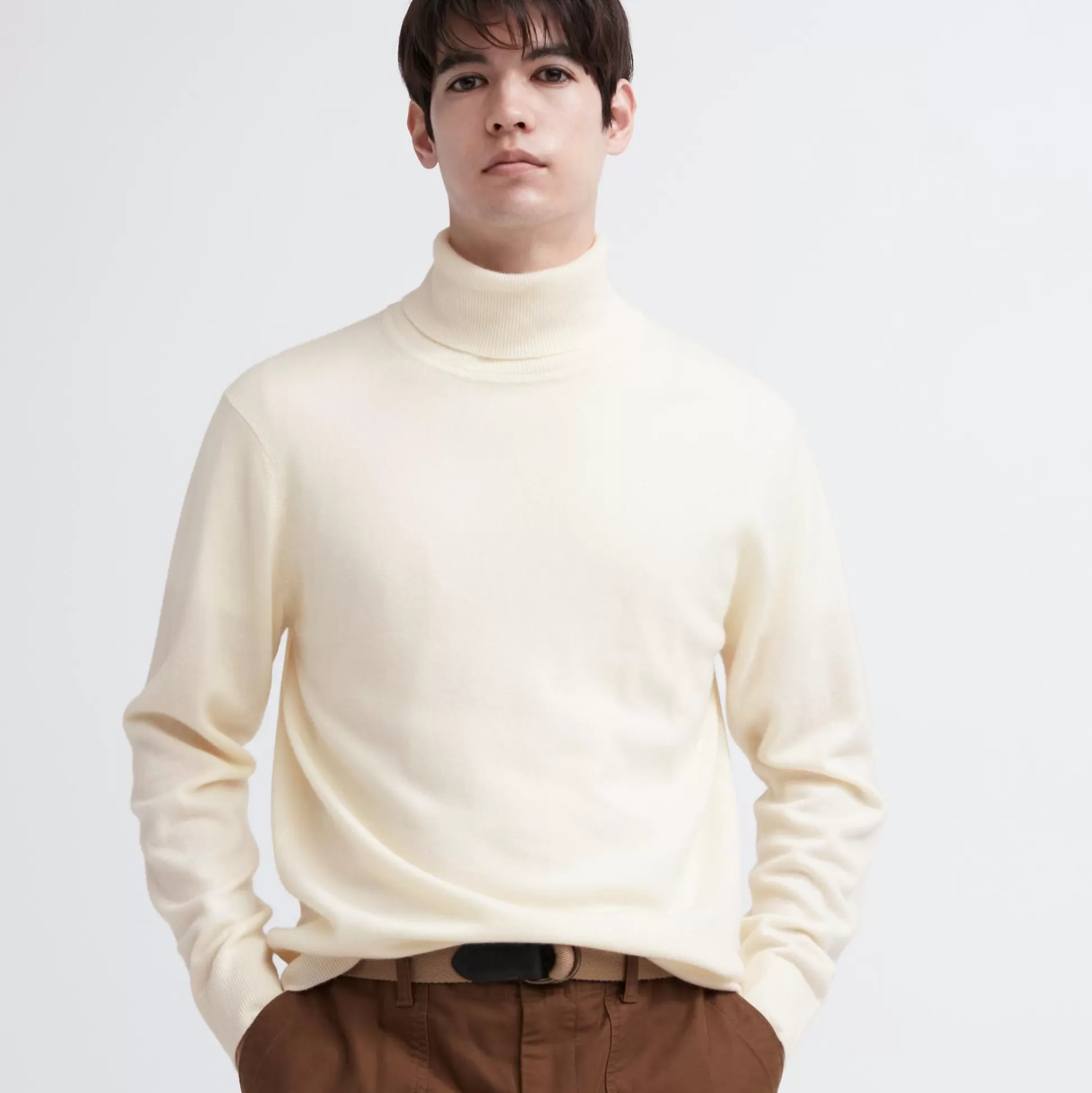 Men UNIQLO Sweaters & Cardigans<Cashmere Turtleneck Long Sleeve Sweater