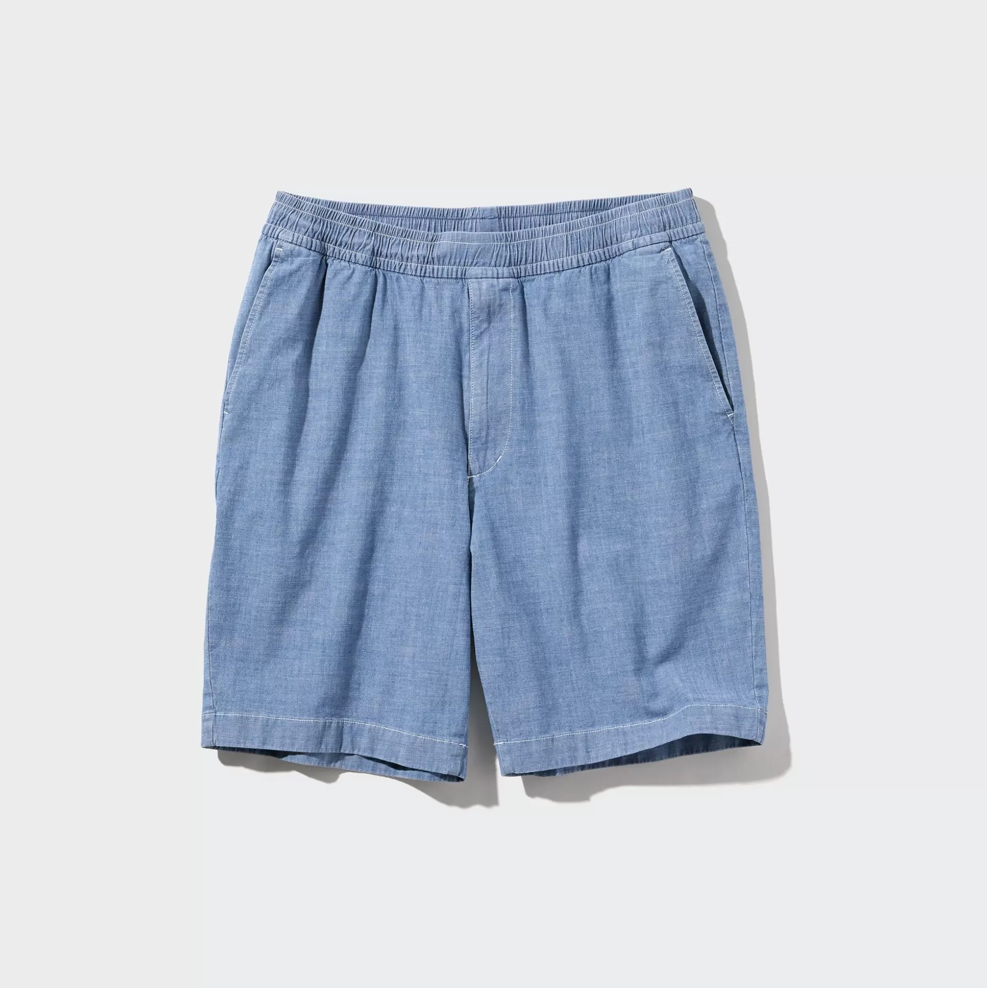 Men UNIQLO Shorts<Chambray Stretch Easy Shorts (8")