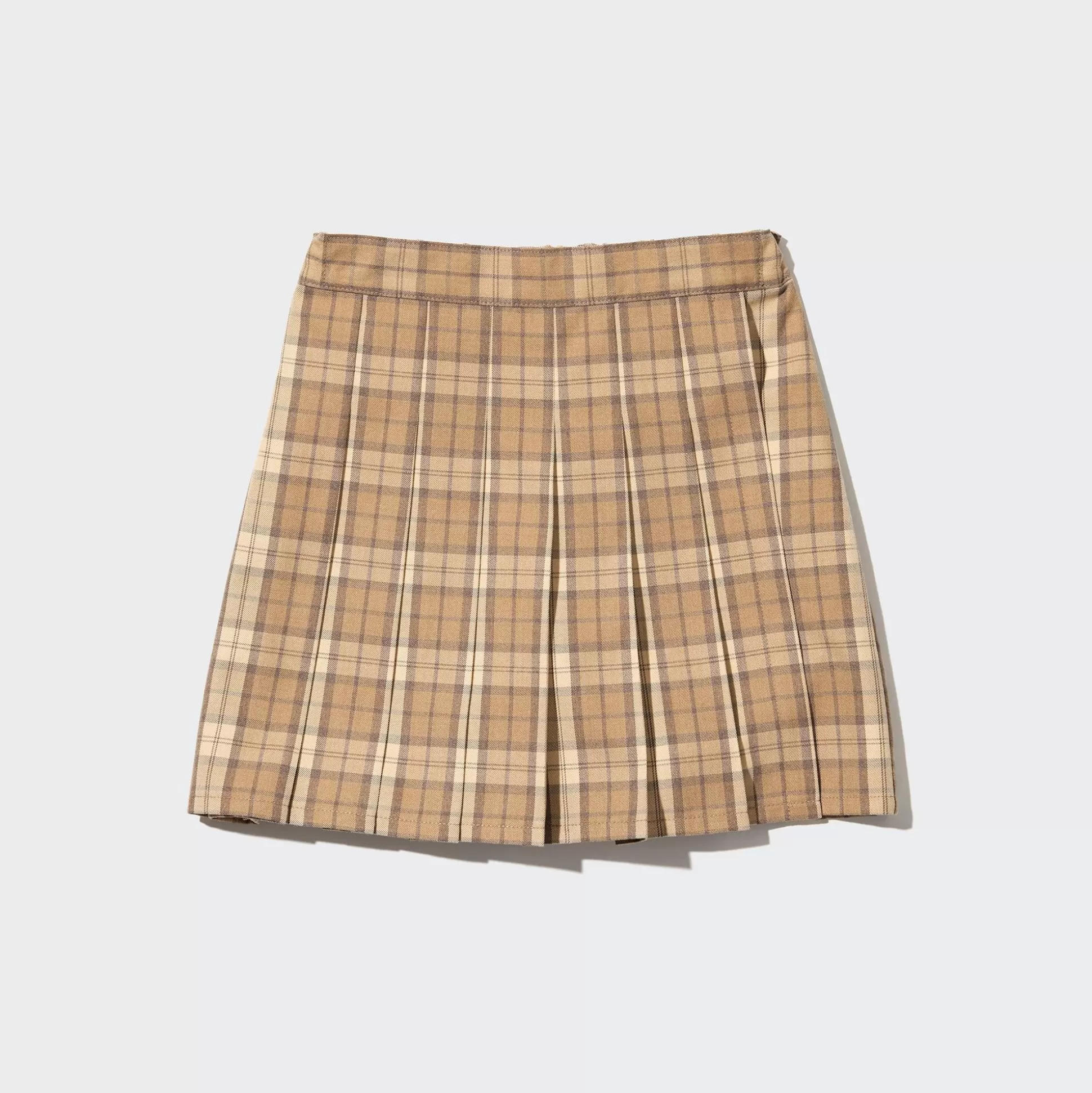 Kids UNIQLO Shorts<Checked Pleated Mini Skort