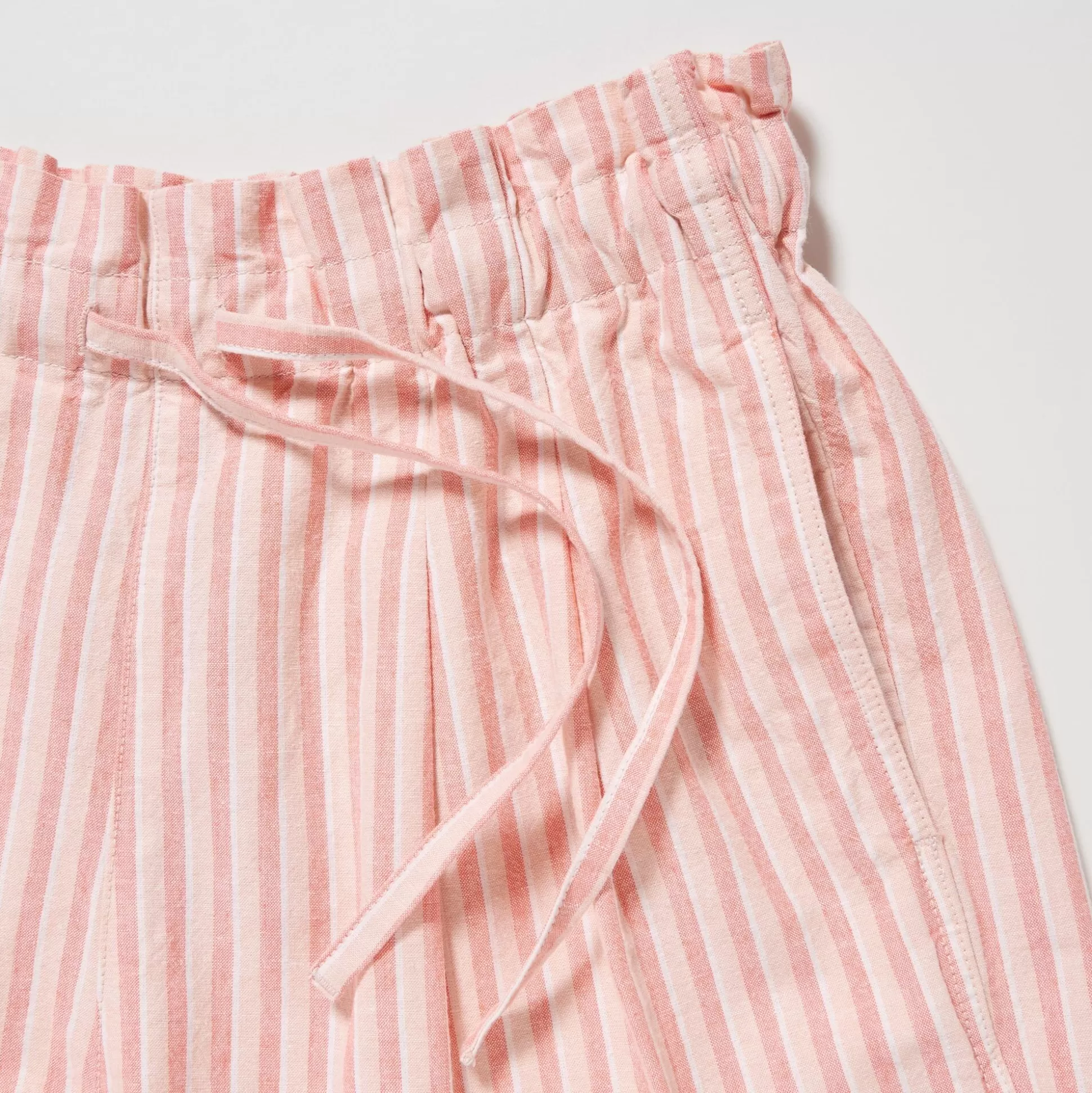 Women UNIQLO Shorts<Cotton Linen Striped Shorts