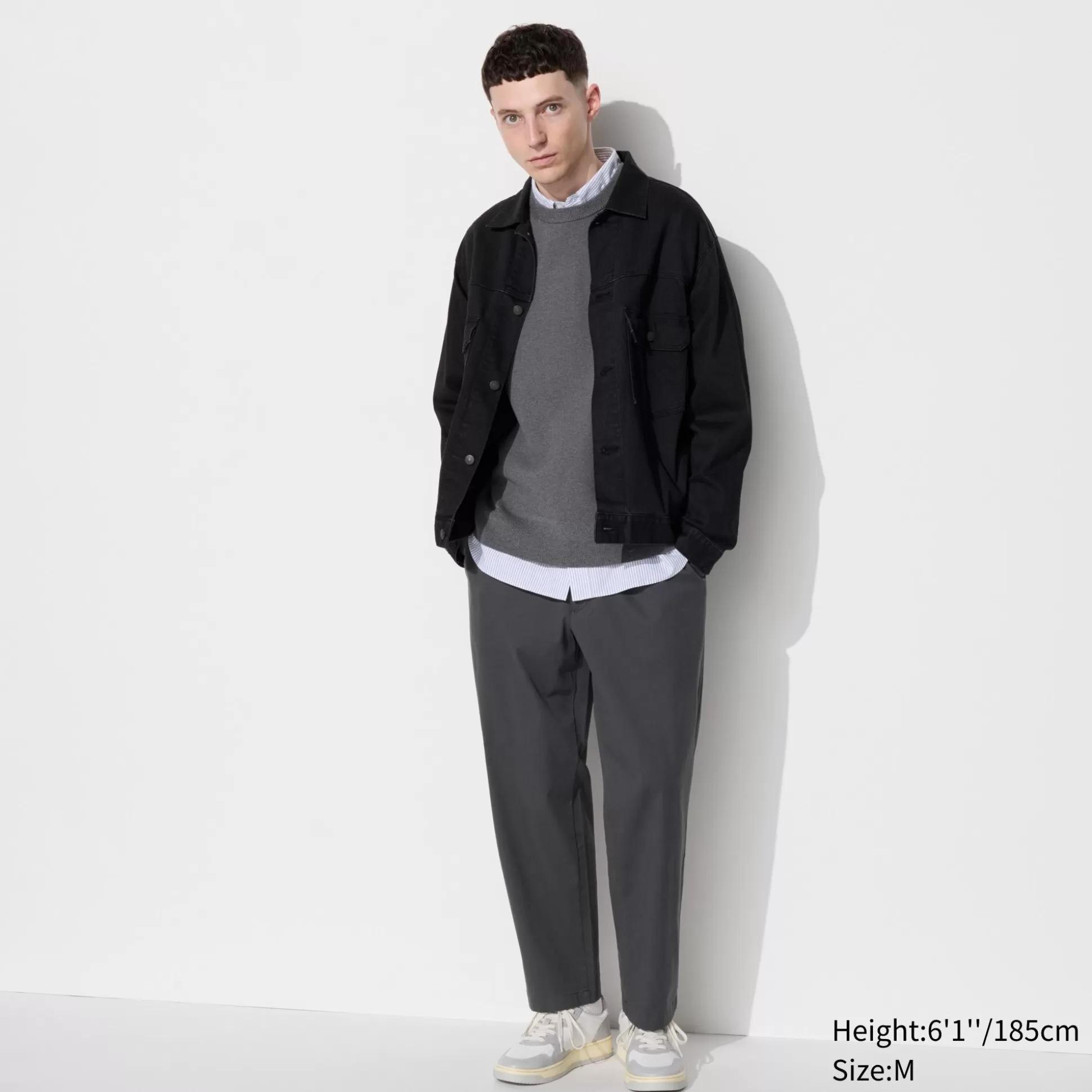 Men UNIQLO Pants<Cotton Relaxed Ankle Pants