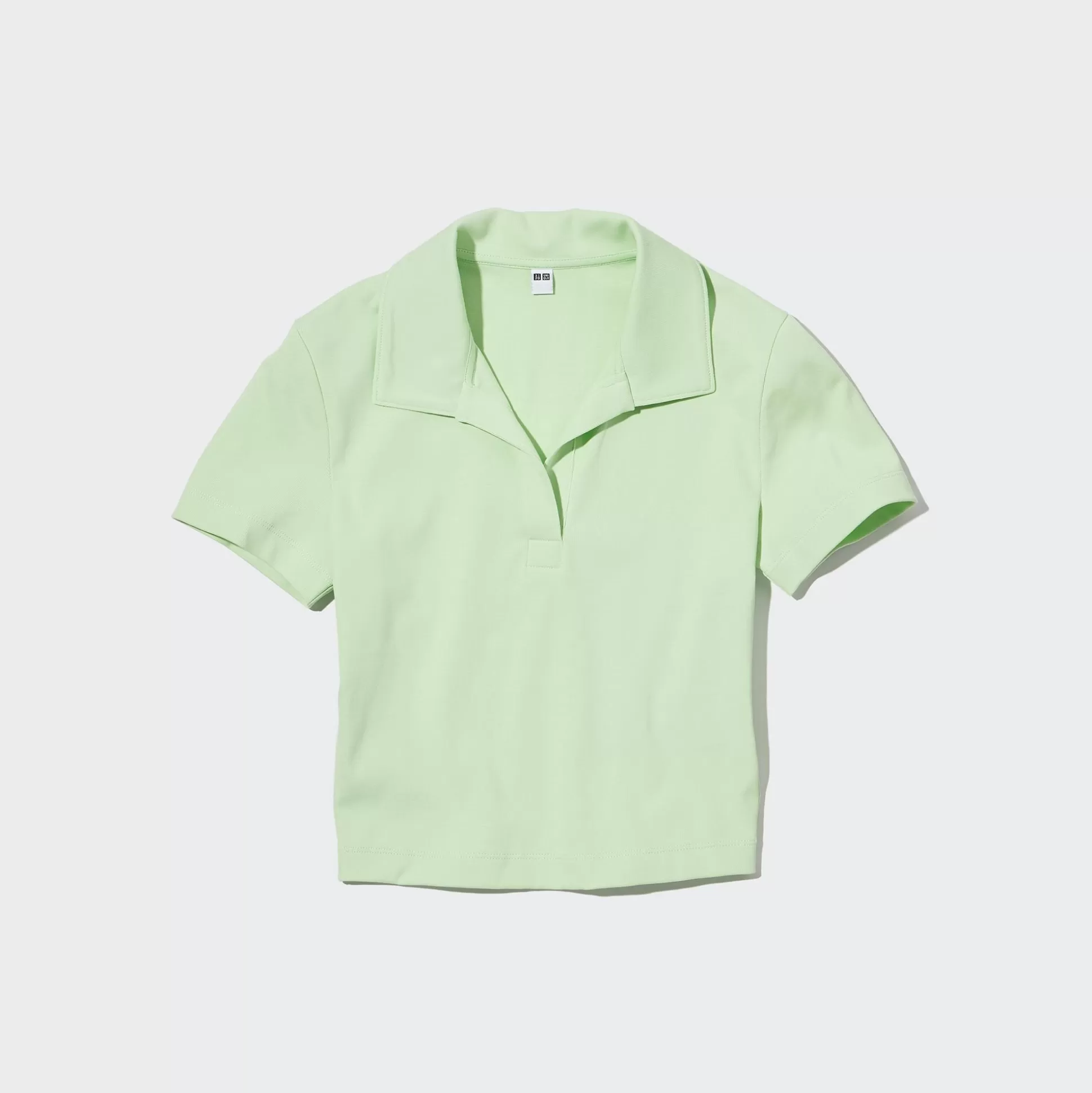 Women UNIQLO T-Shirts<Cropped Skipper Short-Sleeve Polo Shirt