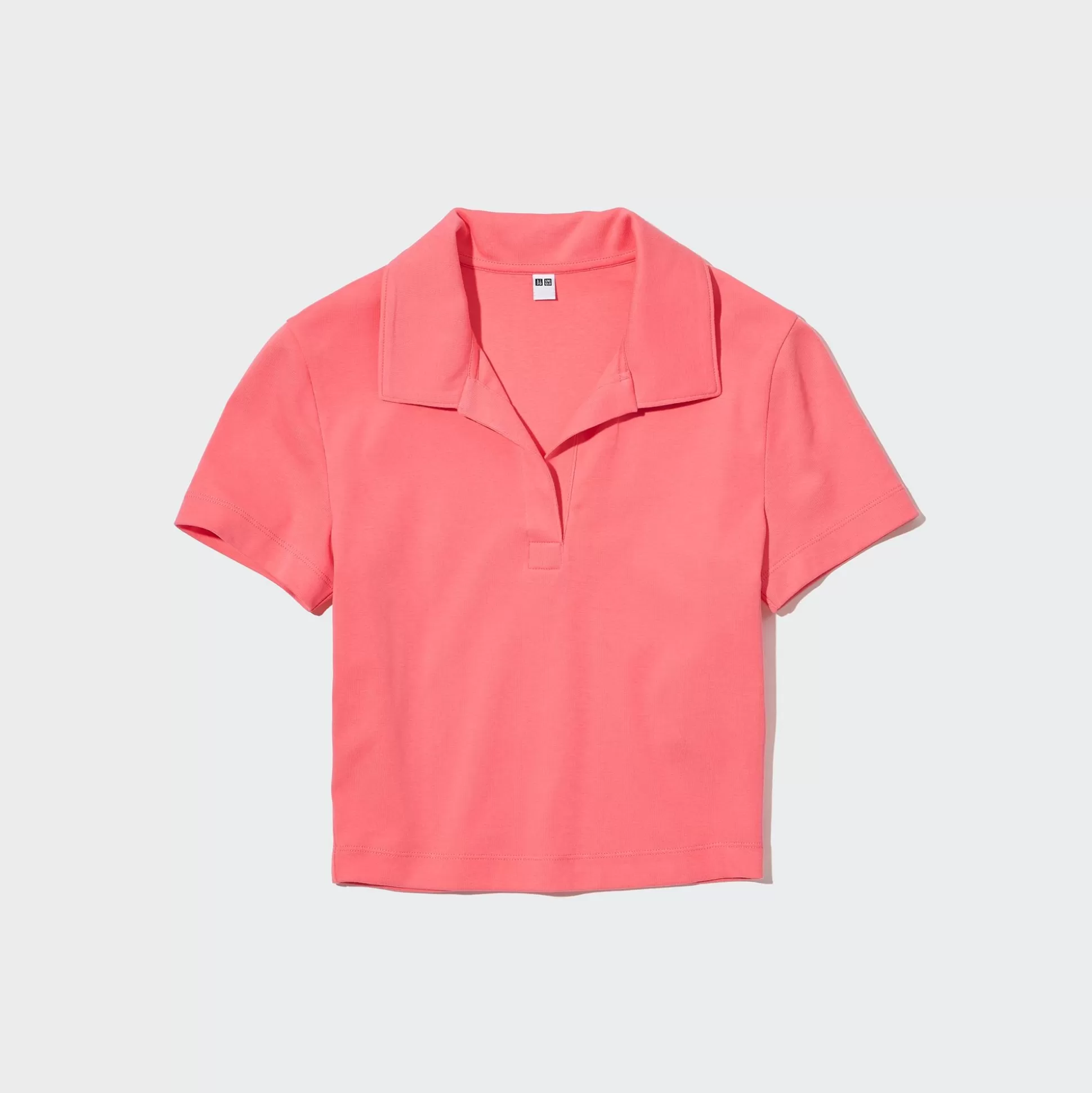 Women UNIQLO T-Shirts<Cropped Skipper Short-Sleeve Polo Shirt