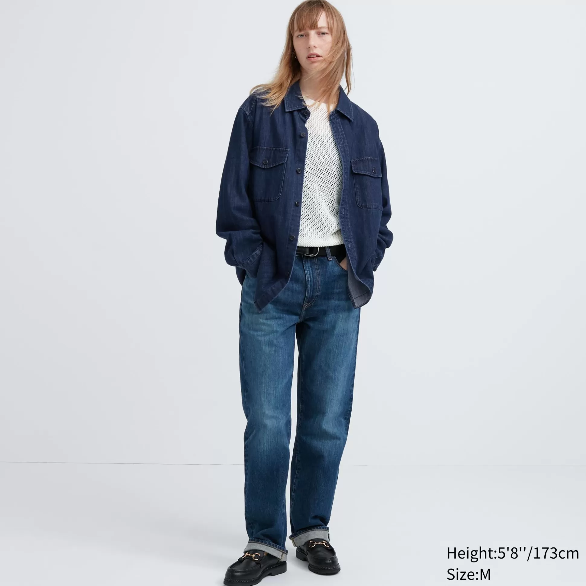 Men UNIQLO Casual Shirts<Denim Utility Long-Sleeve Overshirt