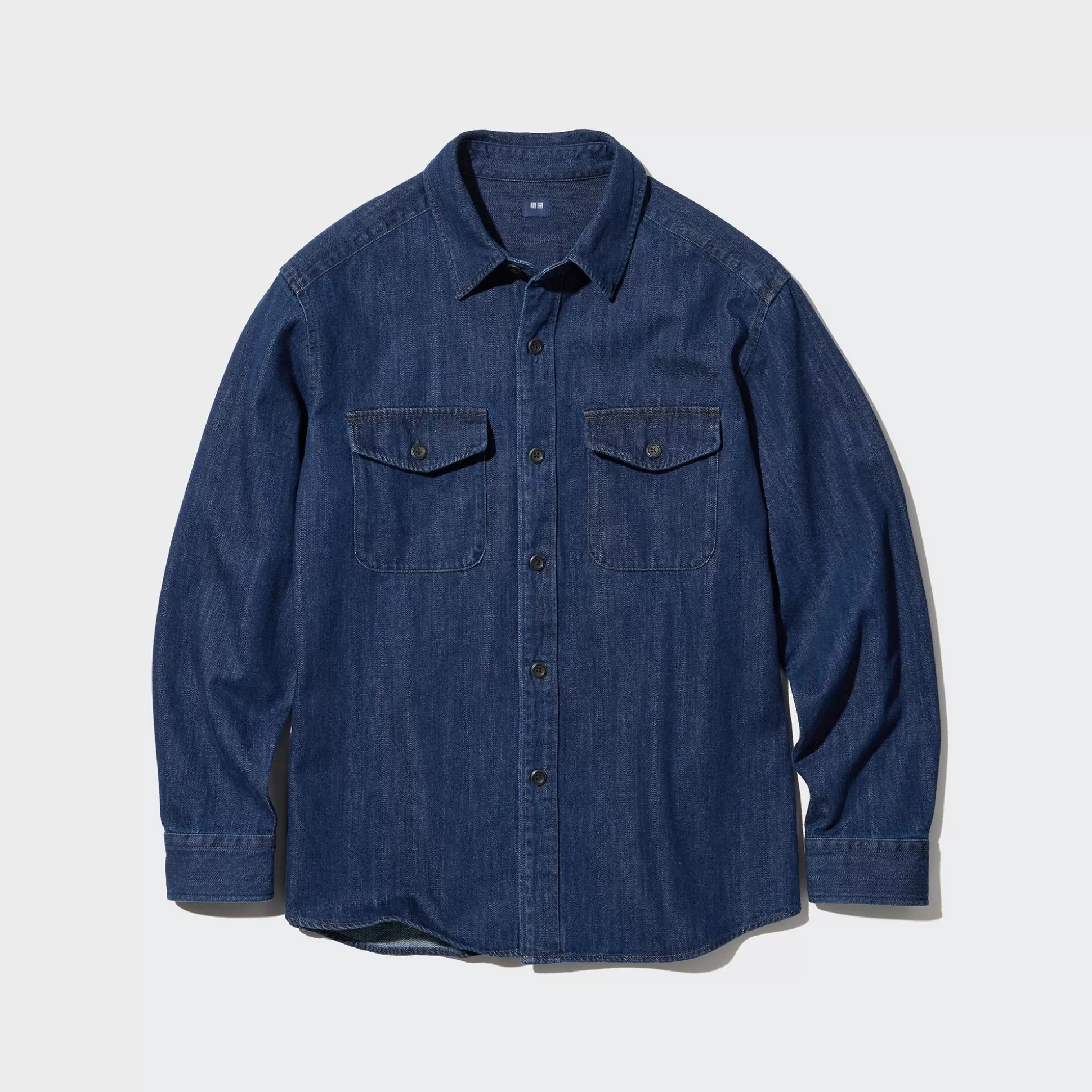 Men UNIQLO Casual Shirts<Denim Utility Long-Sleeve Overshirt