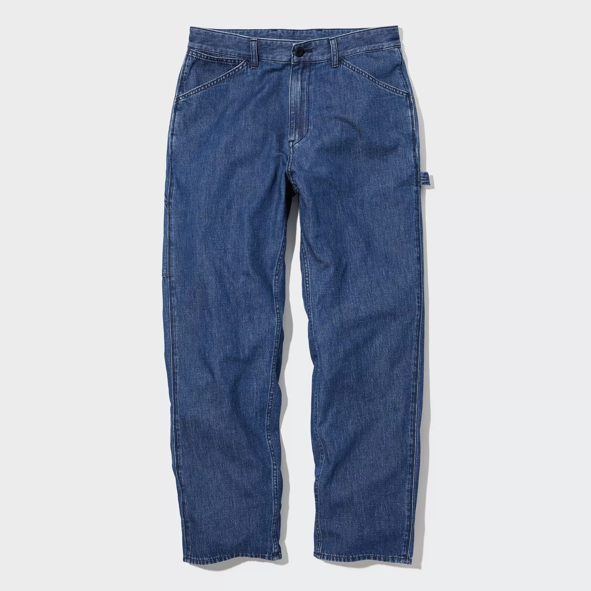 Women UNIQLO Pants<Denim Work Pants (Cotton Linen)