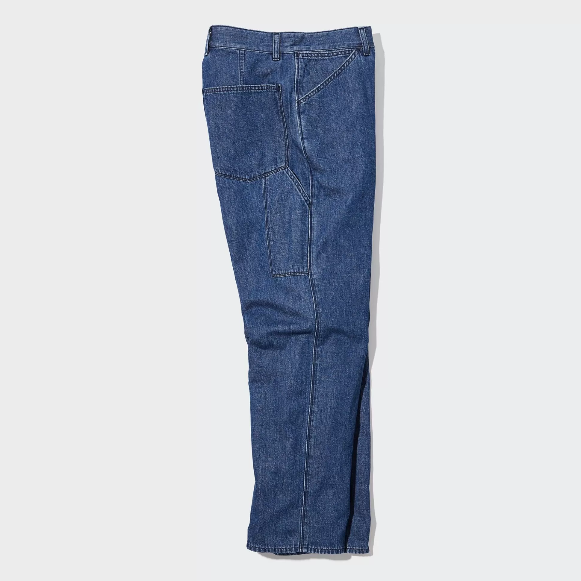 Women UNIQLO Pants<Denim Work Pants (Cotton Linen)