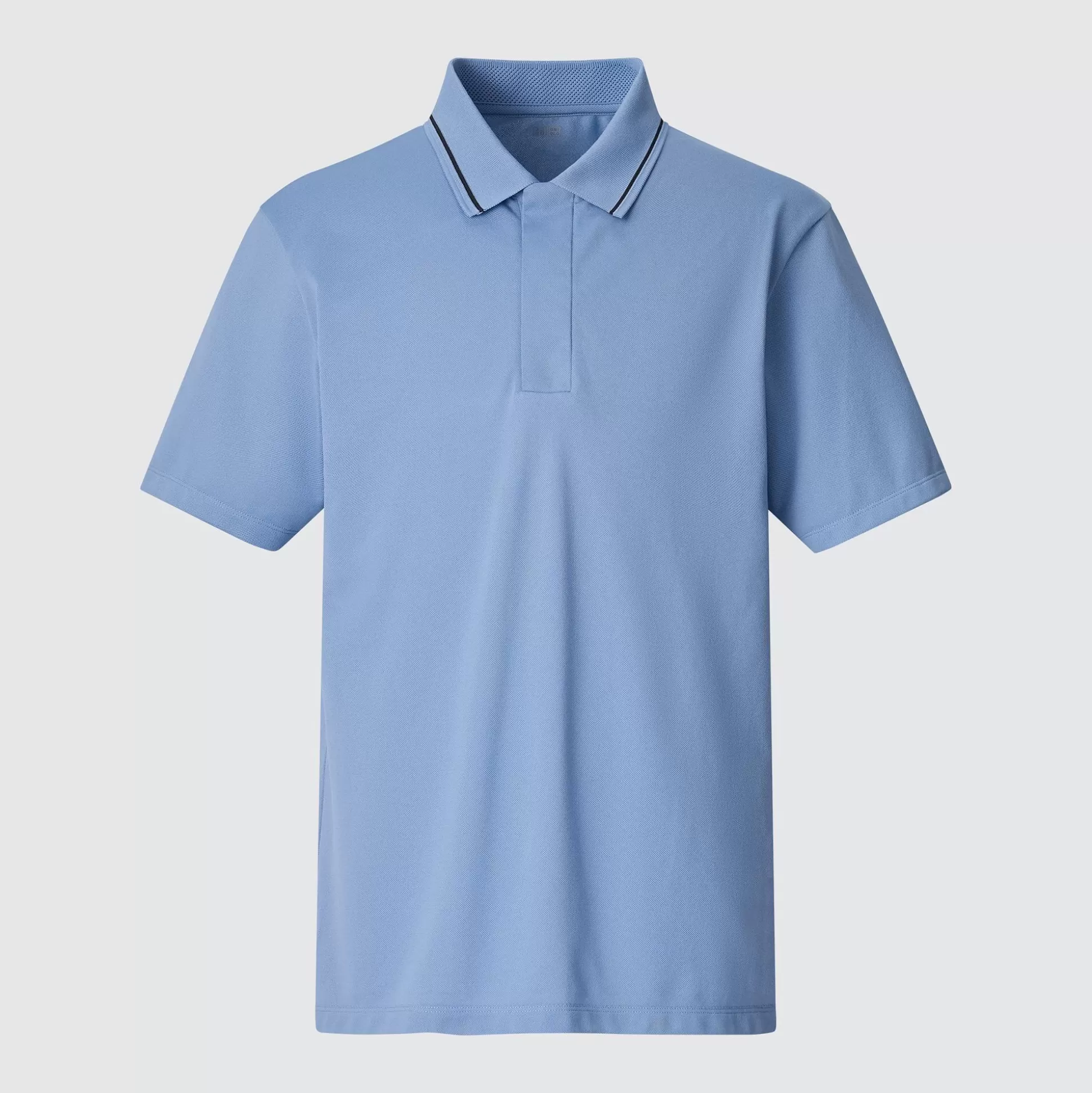 Men UNIQLO Polo Shirts<Dry-Ex Short-Sleeve Polo Shirt (Striped Collar) (Adam Scott)