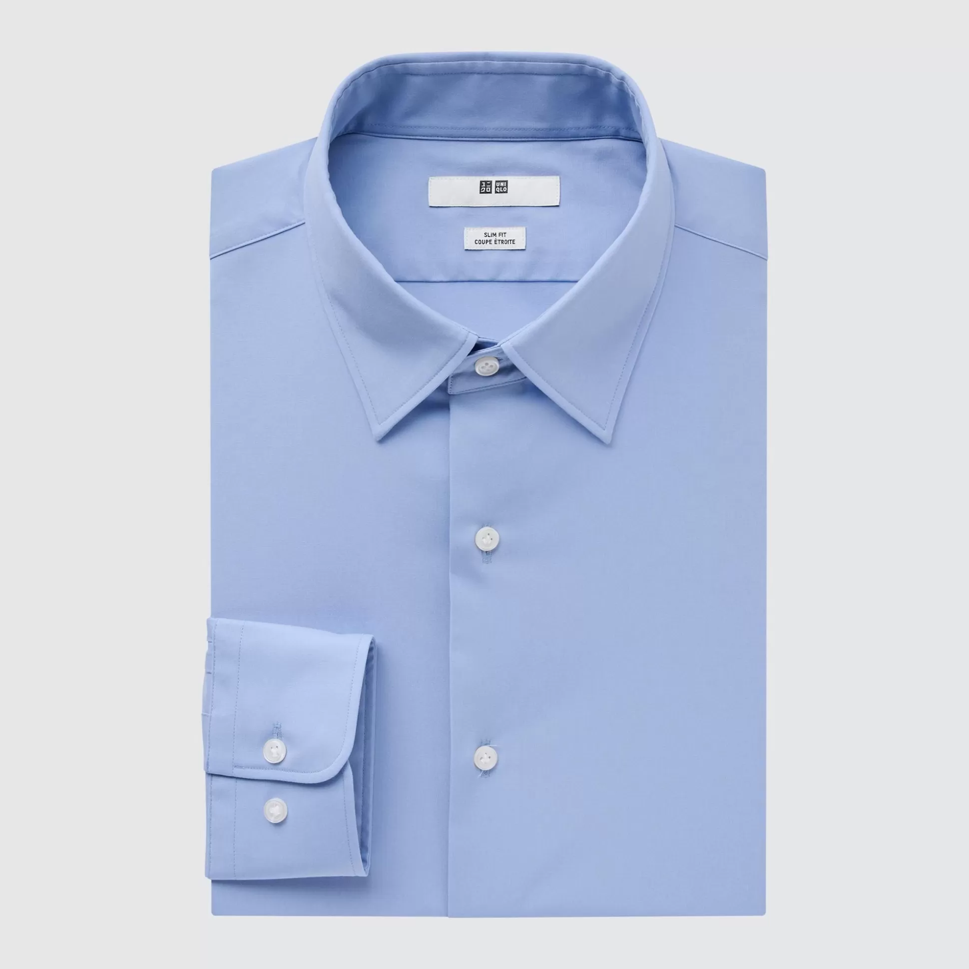 Men UNIQLO Dress Shirts<Easy Care Stretch Slim Fit Long-Sleeve Shirt