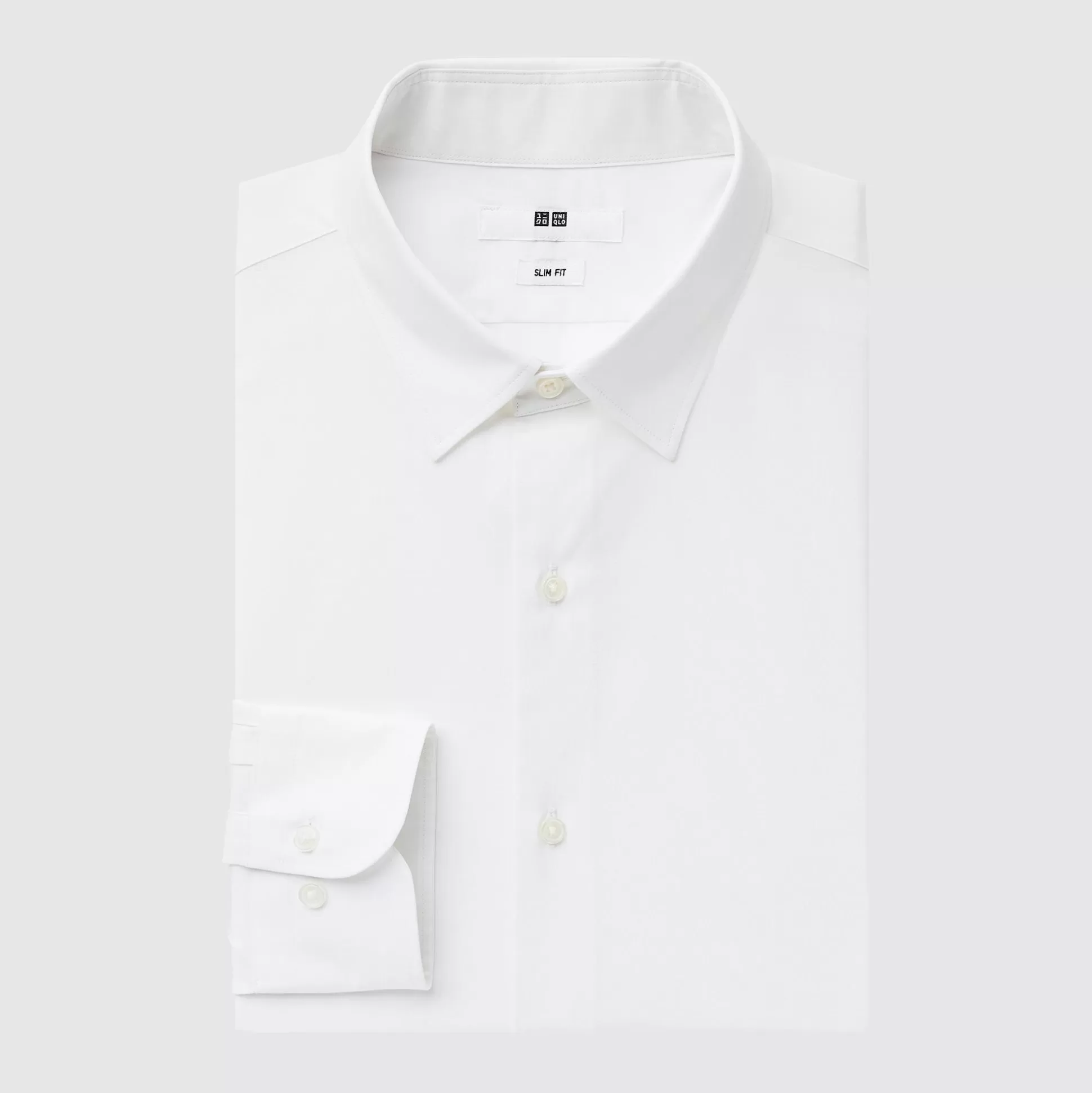 Men UNIQLO Dress Shirts<Easy Care Stretch Slim-Fit Long-Sleeve Shirt