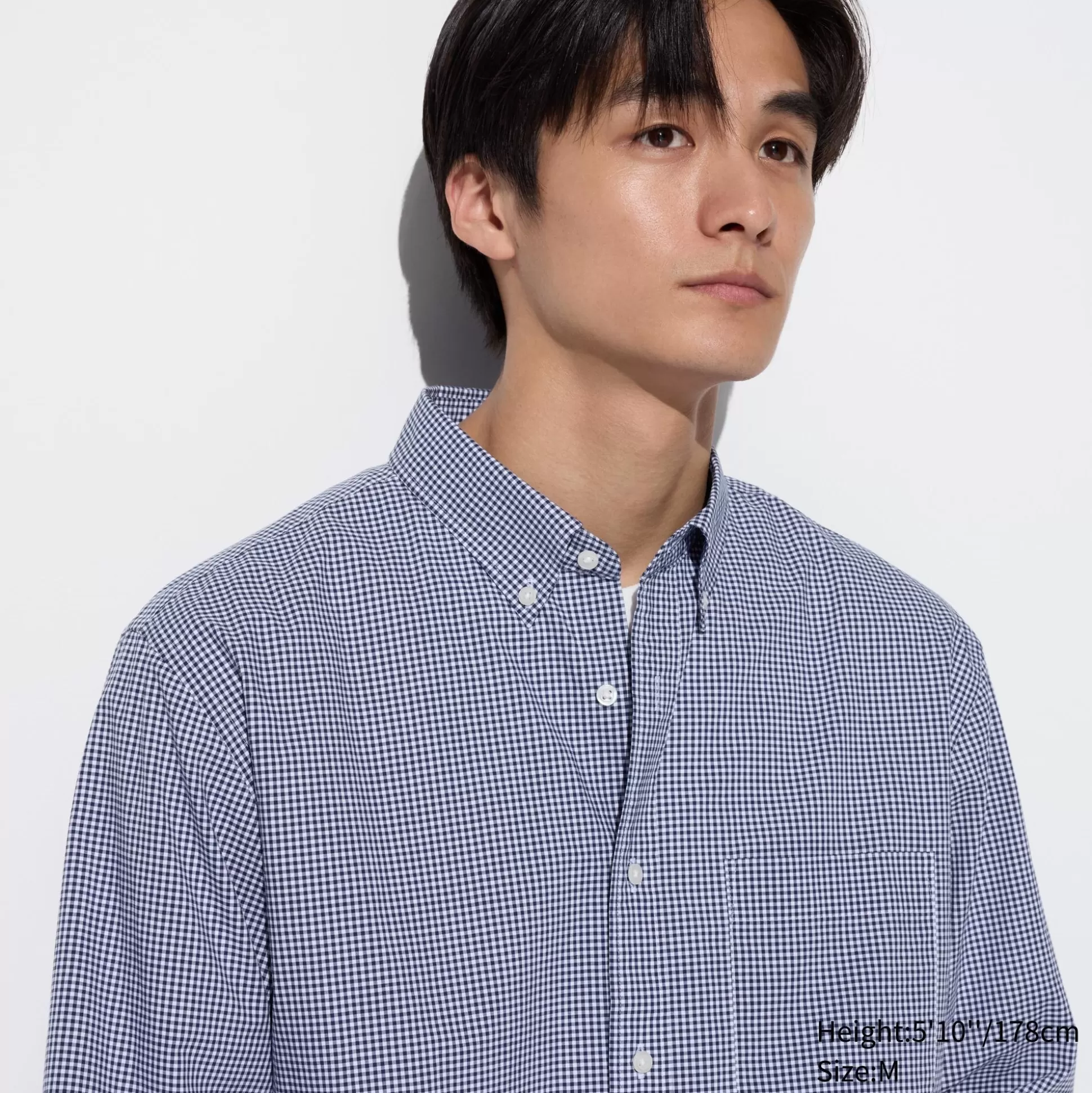 Women UNIQLO Shirts & Blouses<Extra Fine Cotton Broadcloth Checkered Long-Sleeve Shirt