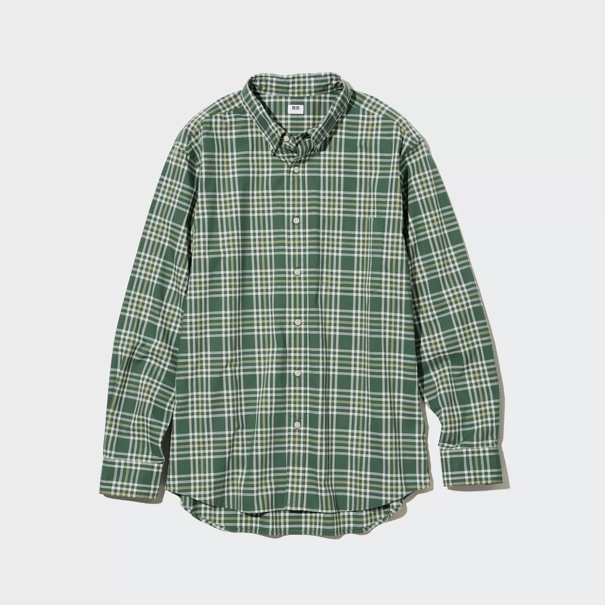 Men UNIQLO Casual Shirts<Extra Fine Cotton Broadcloth Long-Sleeve Shirt