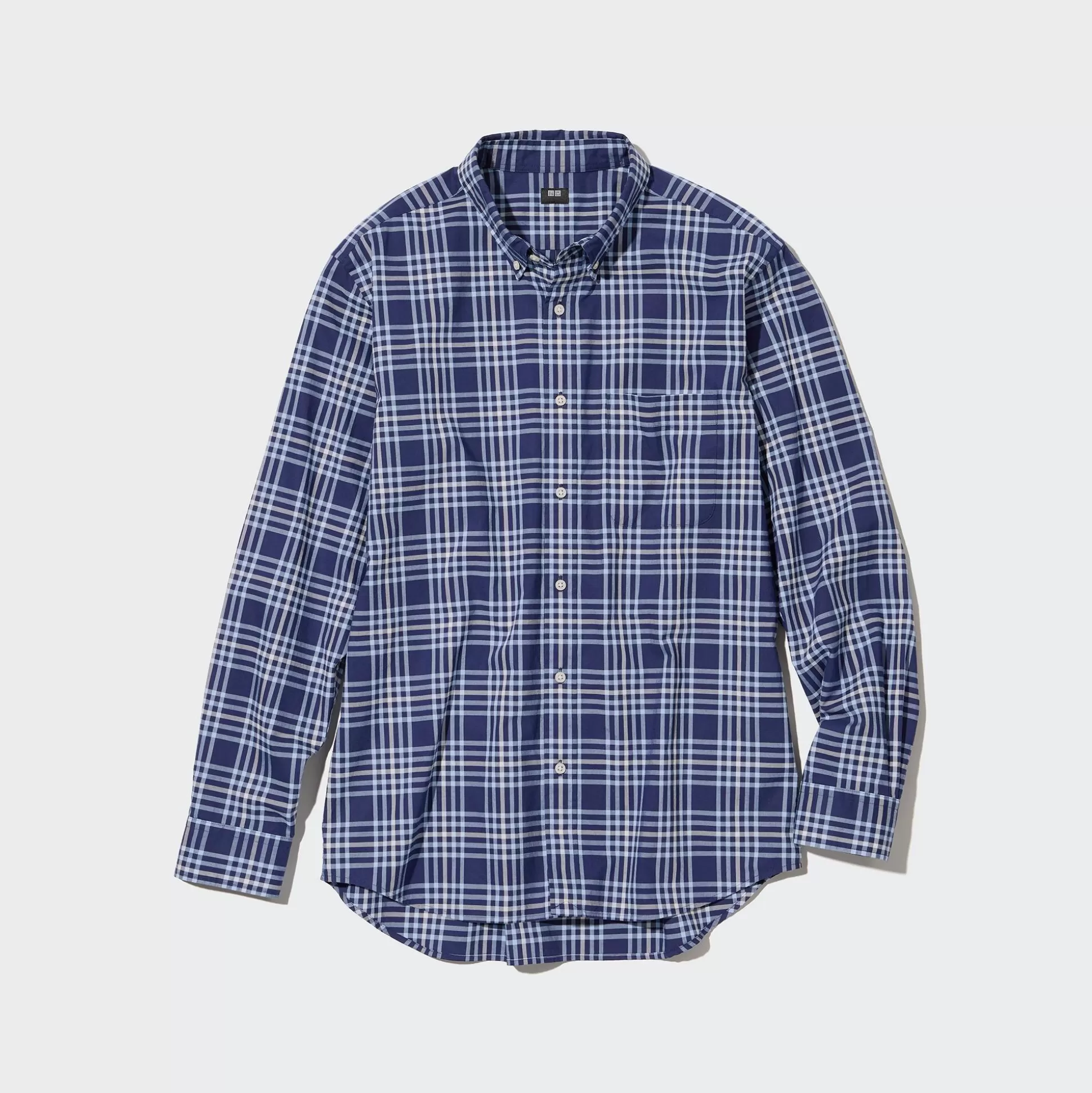 Men UNIQLO Casual Shirts<Extra Fine Cotton Broadcloth Long-Sleeve Shirt