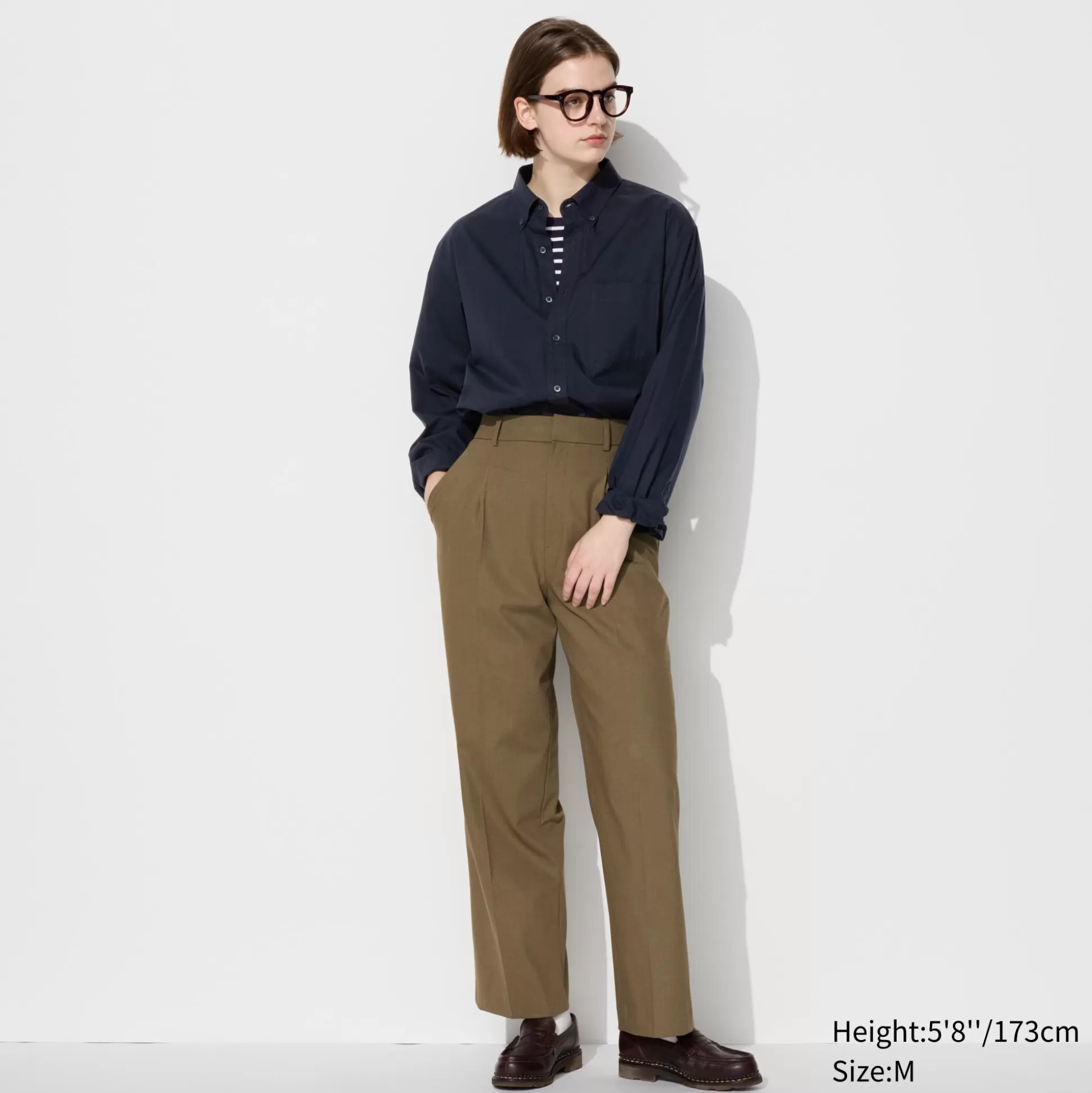 Men UNIQLO Casual Shirts<Extra Fine Cotton Broadcloth Long-Sleeve Shirt