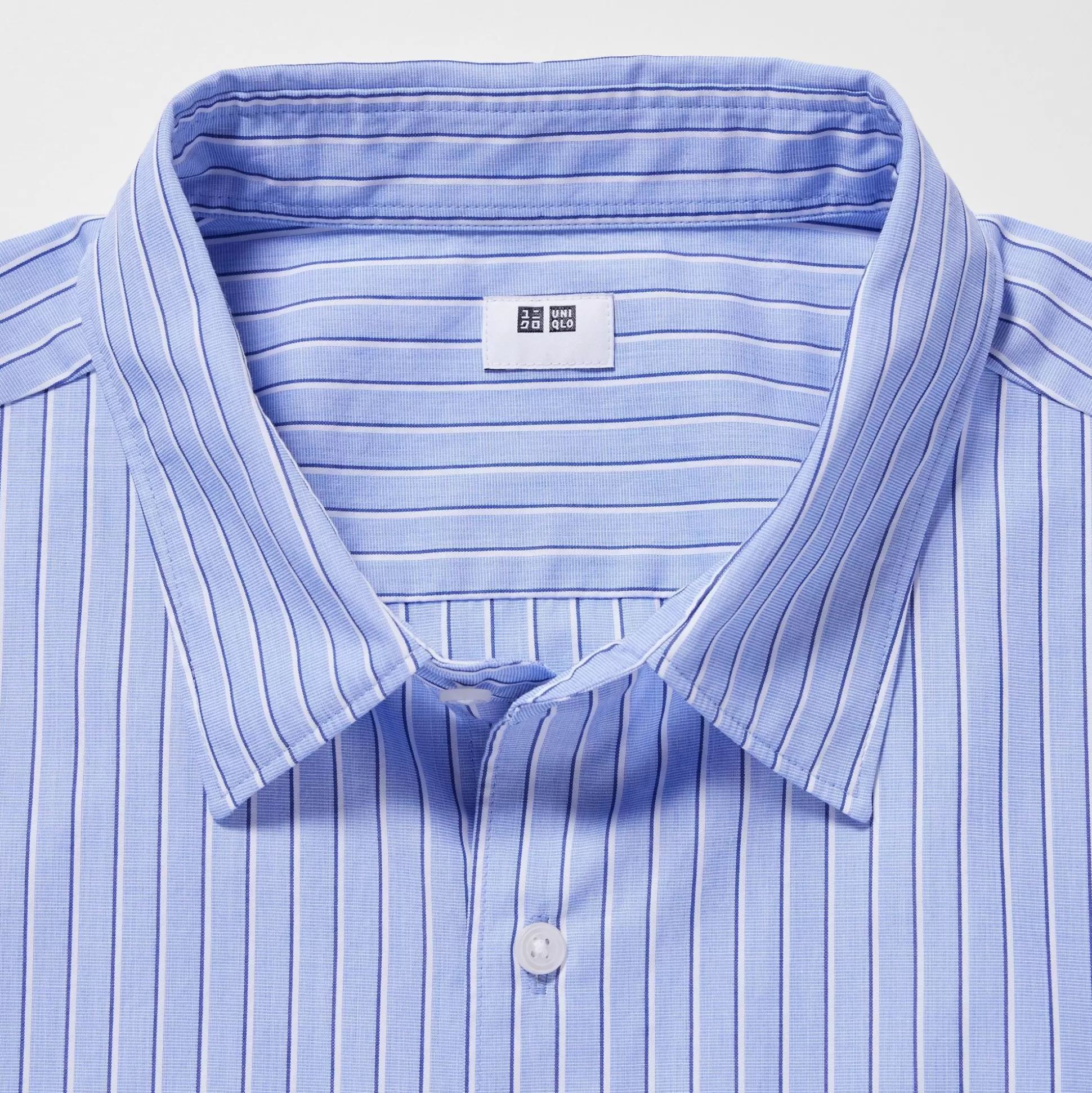 Men UNIQLO Casual Shirts<Extra Fine Cotton Broadcloth Striped Long-Sleeve Shirt