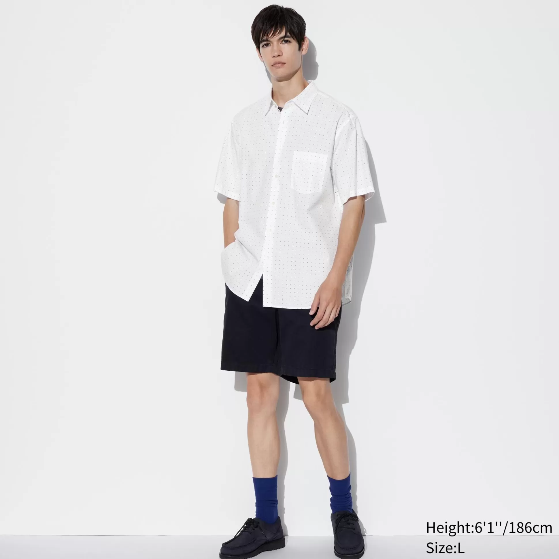 Men UNIQLO Casual Shirts<Extra Fine Cotton Short-Sleeve Shirt