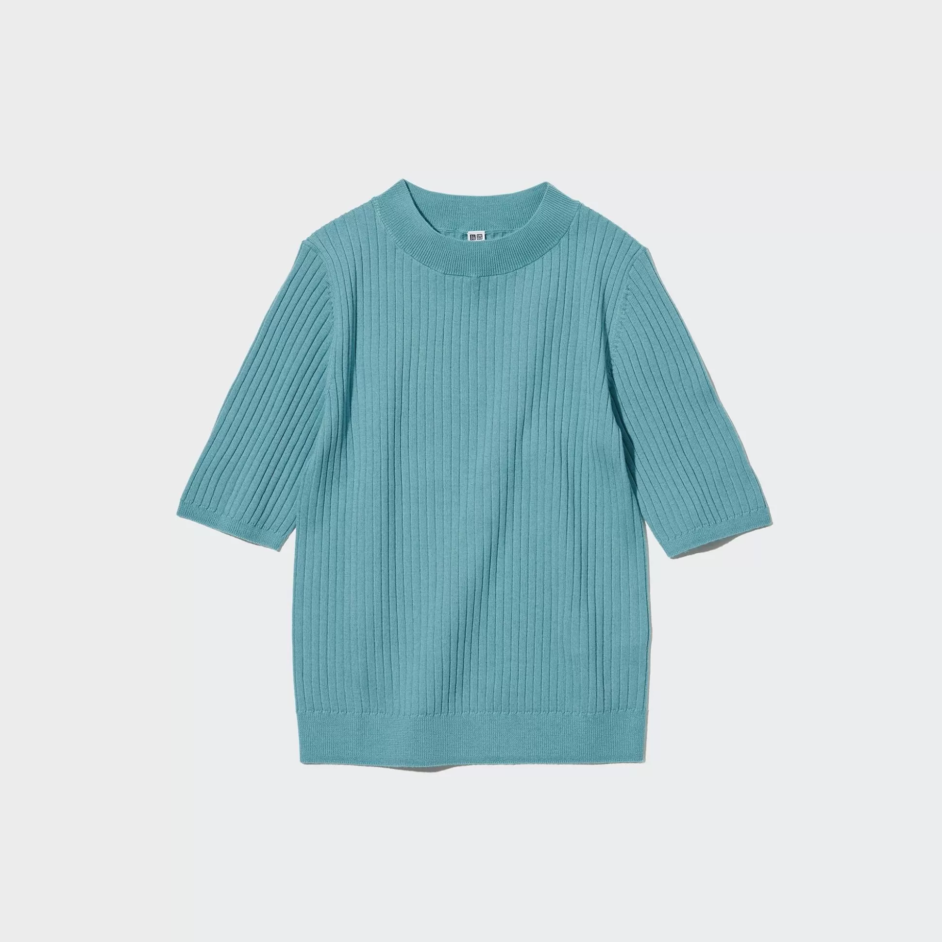 Women UNIQLO Sweaters<Extra Fine Merino Ribbed Half-Sleeve Short Sweater