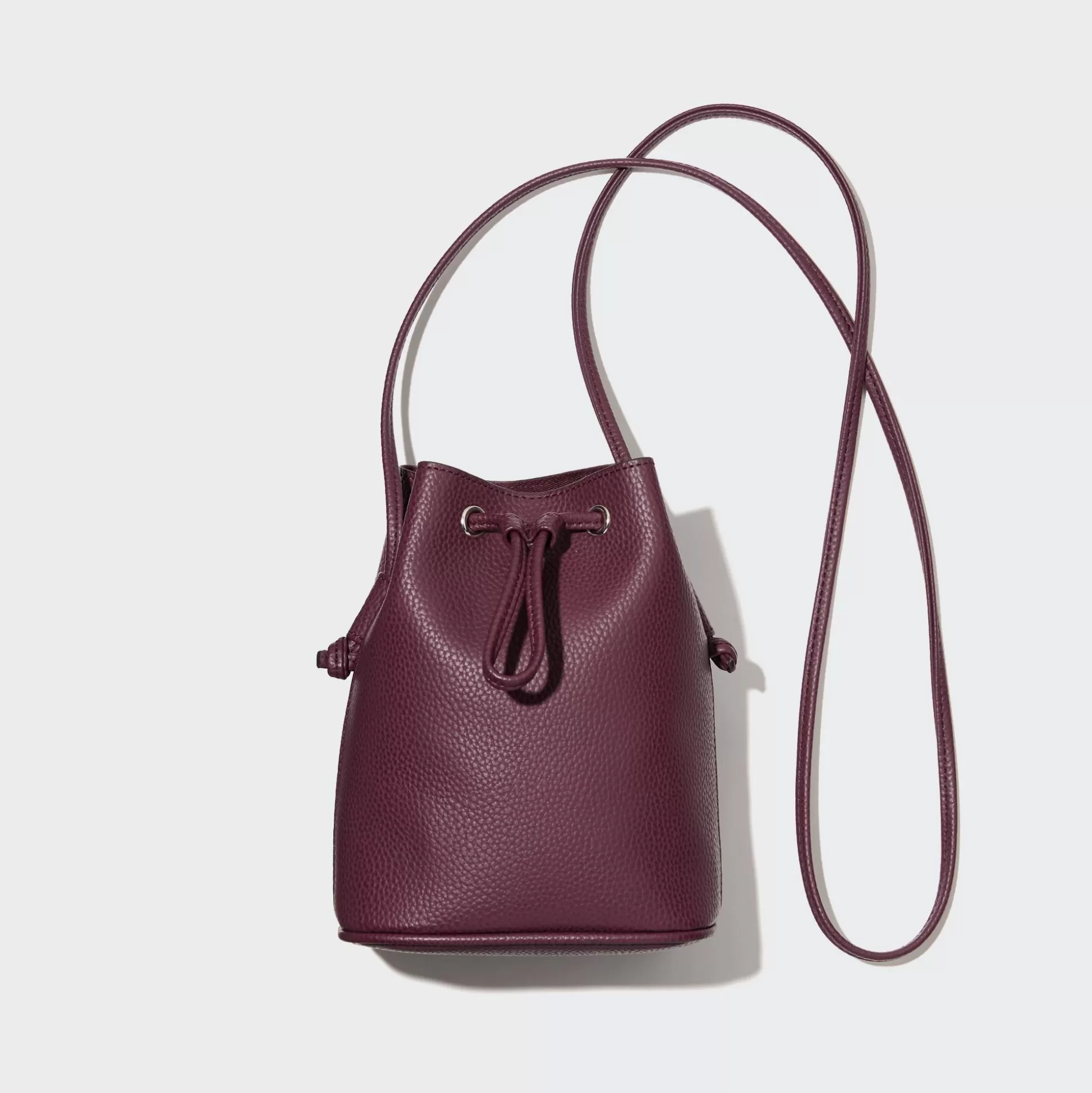 Women UNIQLO Bags<Faux-Leather Drawstring Mini Shoulder Bag