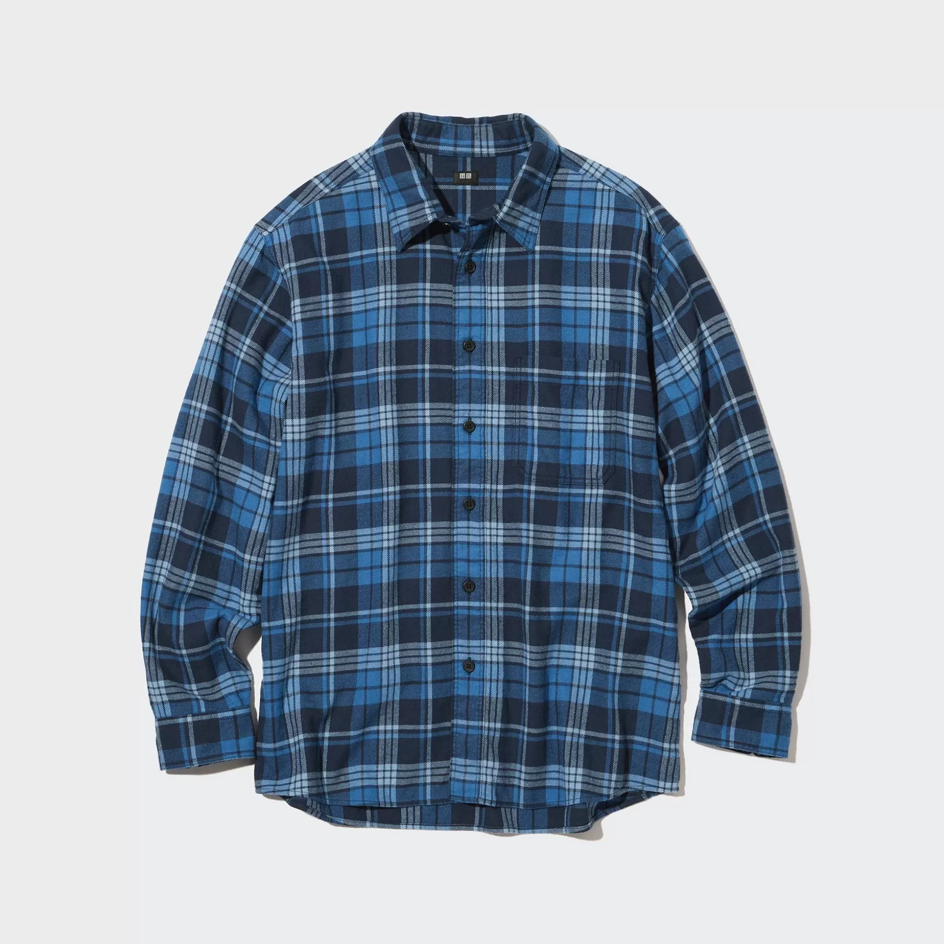 Men UNIQLO Casual Shirts<Flannel Checked Long-Sleeve Shirt