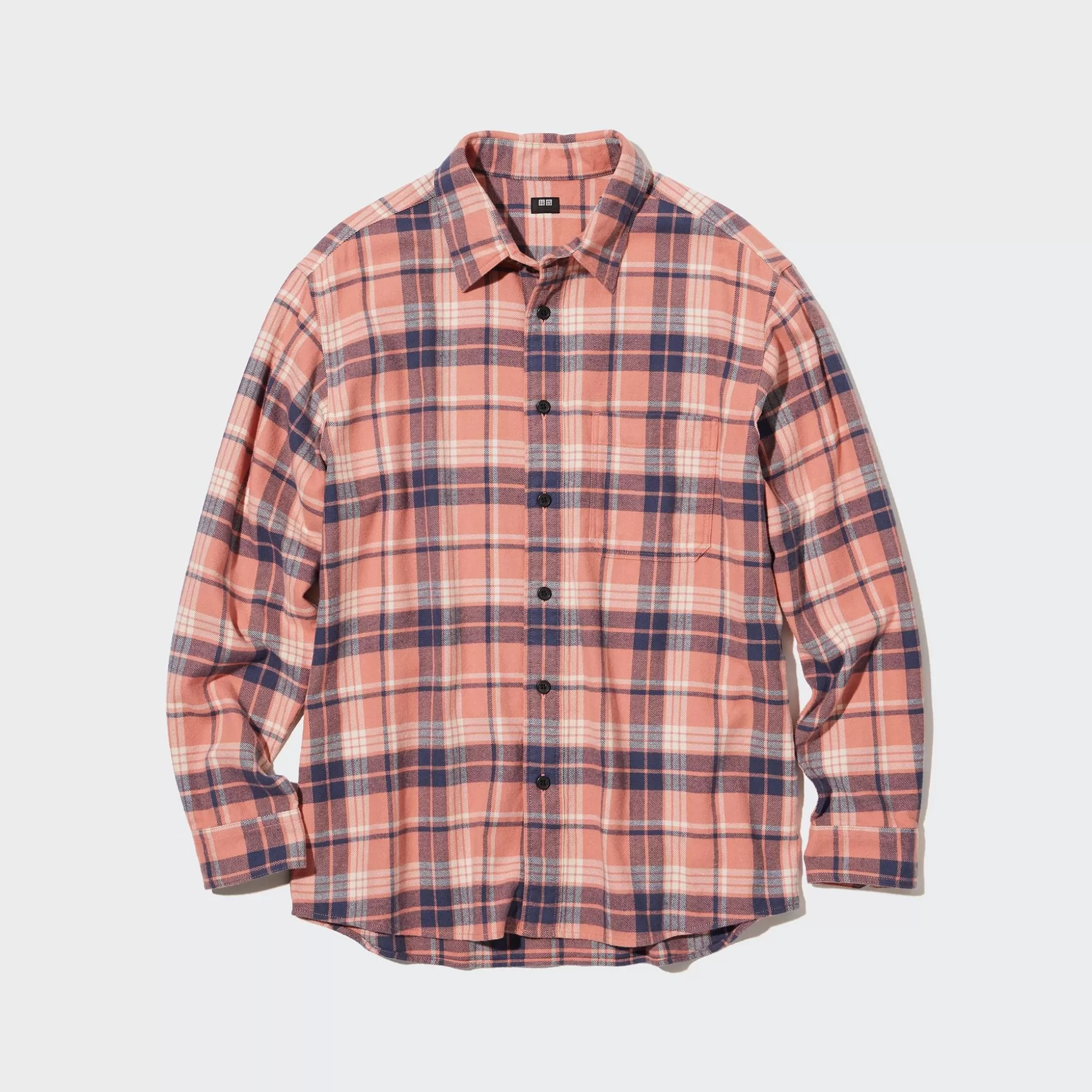 Men UNIQLO Casual Shirts<Flannel Checked Long-Sleeve Shirt