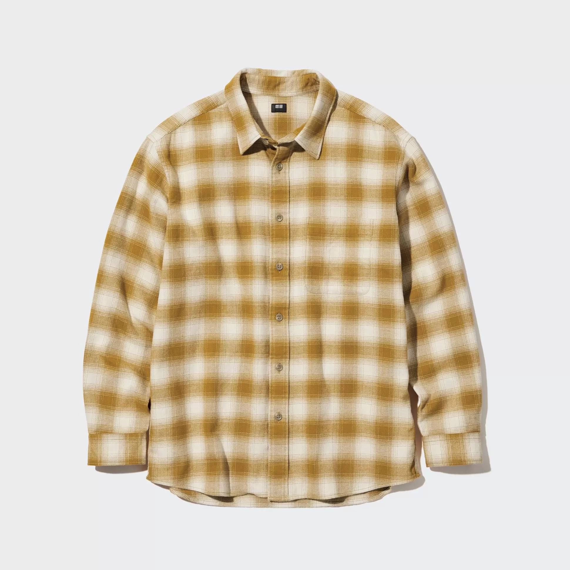 Men UNIQLO Casual Shirts<Flannel Checked Long-Sleeve Shirt