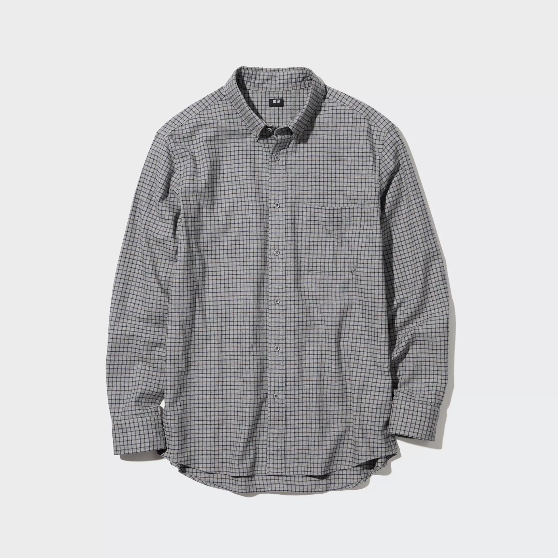 Men UNIQLO Casual Shirts<Flannel Checked Long-Sleeve Shirt