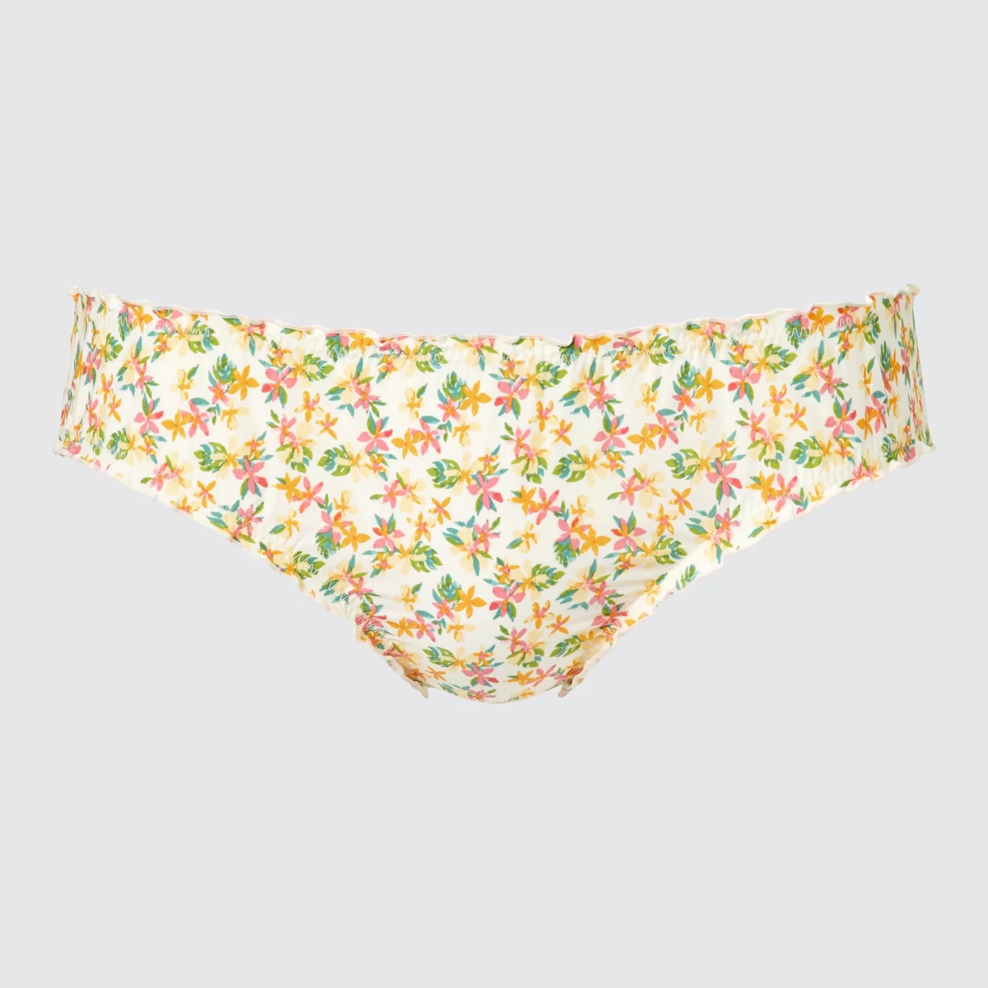 Women UNIQLO Underwear<Frilled Mid-Rise Briefs