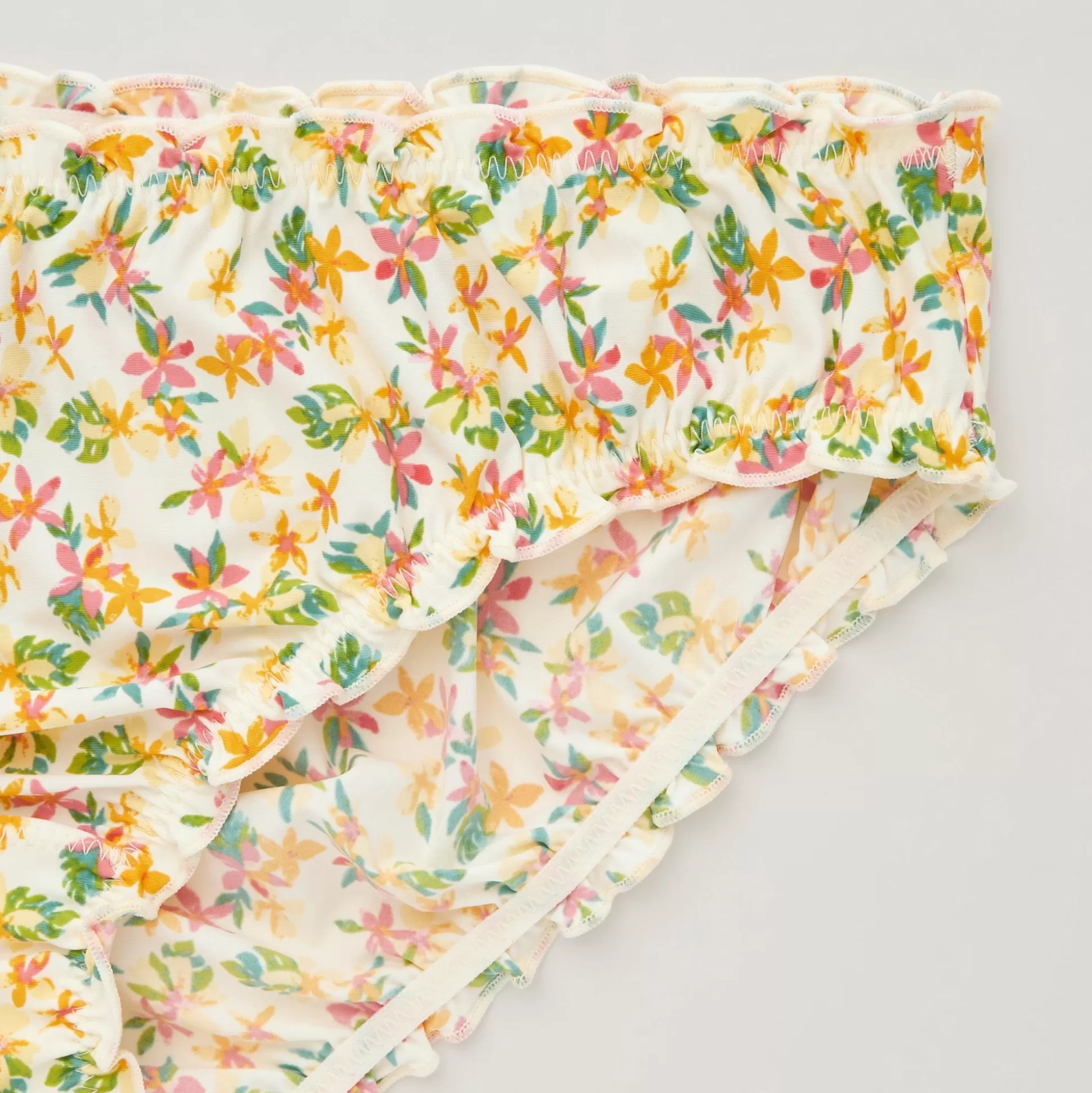 Women UNIQLO Underwear<Frilled Mid-Rise Briefs