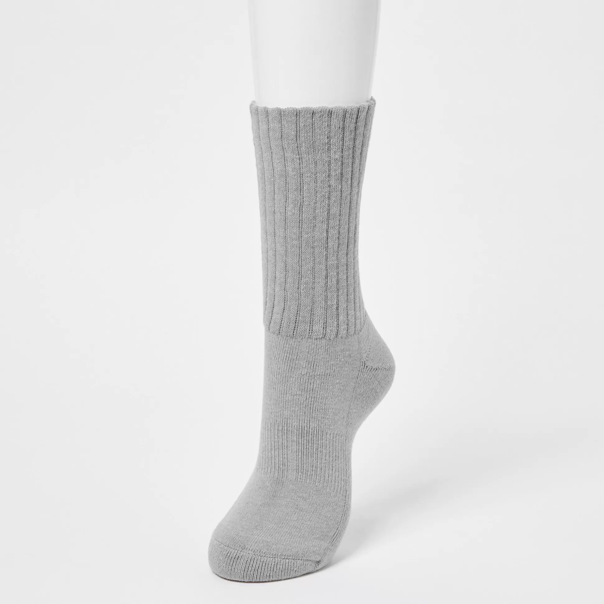 Women UNIQLO Socks<Heattech Ribbed Pile Socks