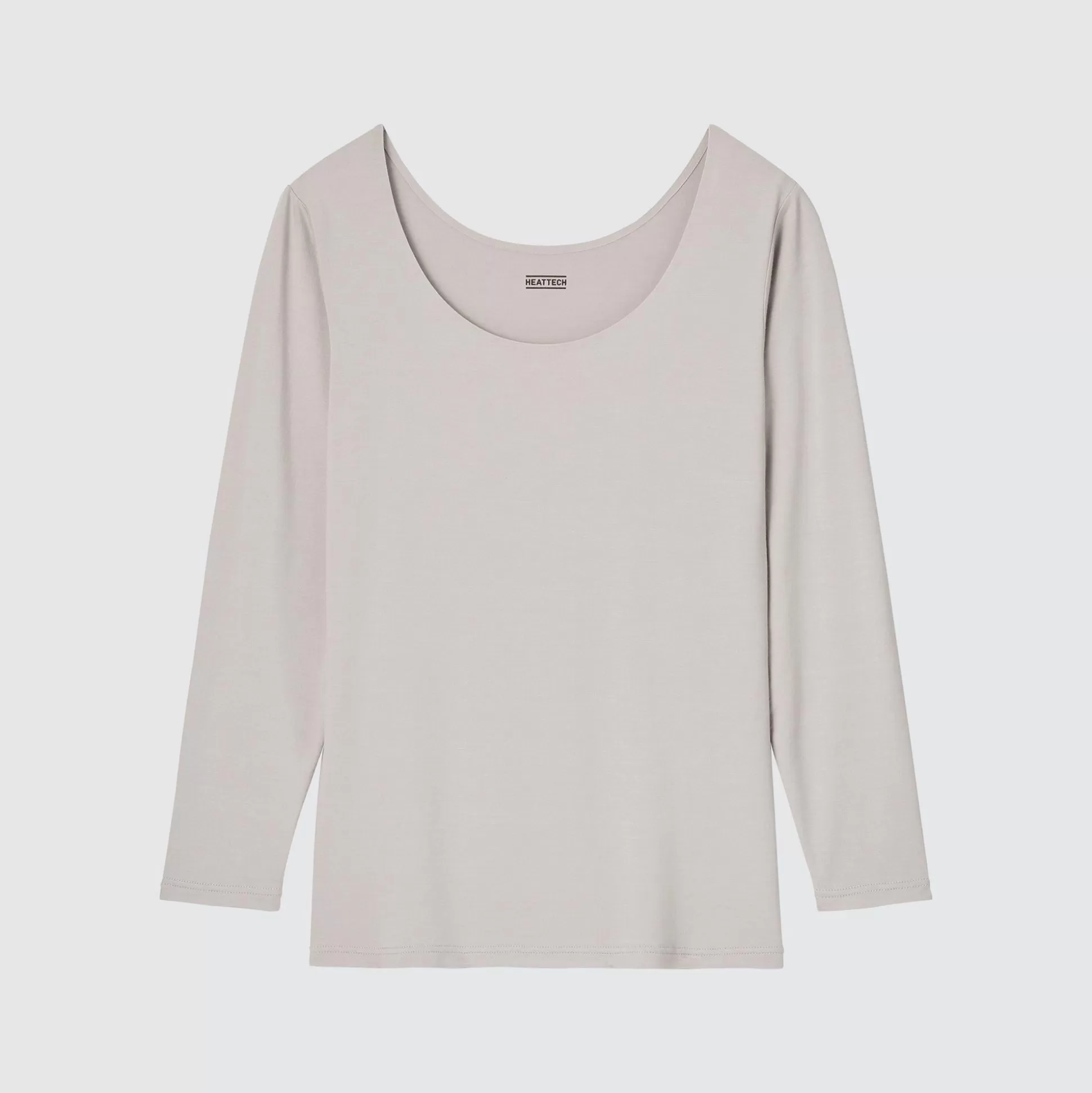 Women UNIQLO Undershirts<Heattech Scoop Neck Long-Sleeve T-Shirt