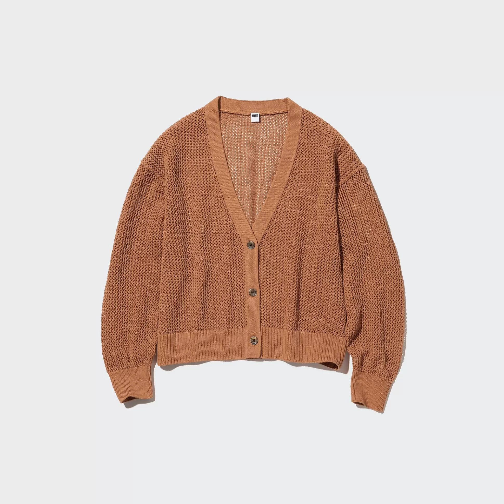 Women UNIQLO Sweaters<Mesh Long-Sleeve Short Cardigan