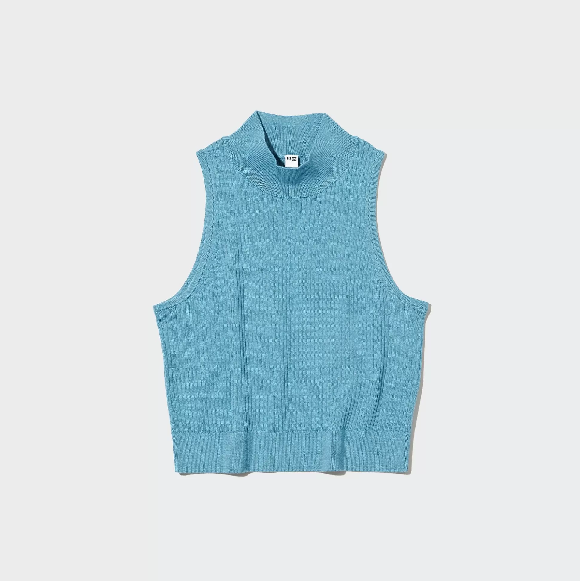 Women UNIQLO T-Shirts<Mock Neck Sleeveless Cropped Sweater