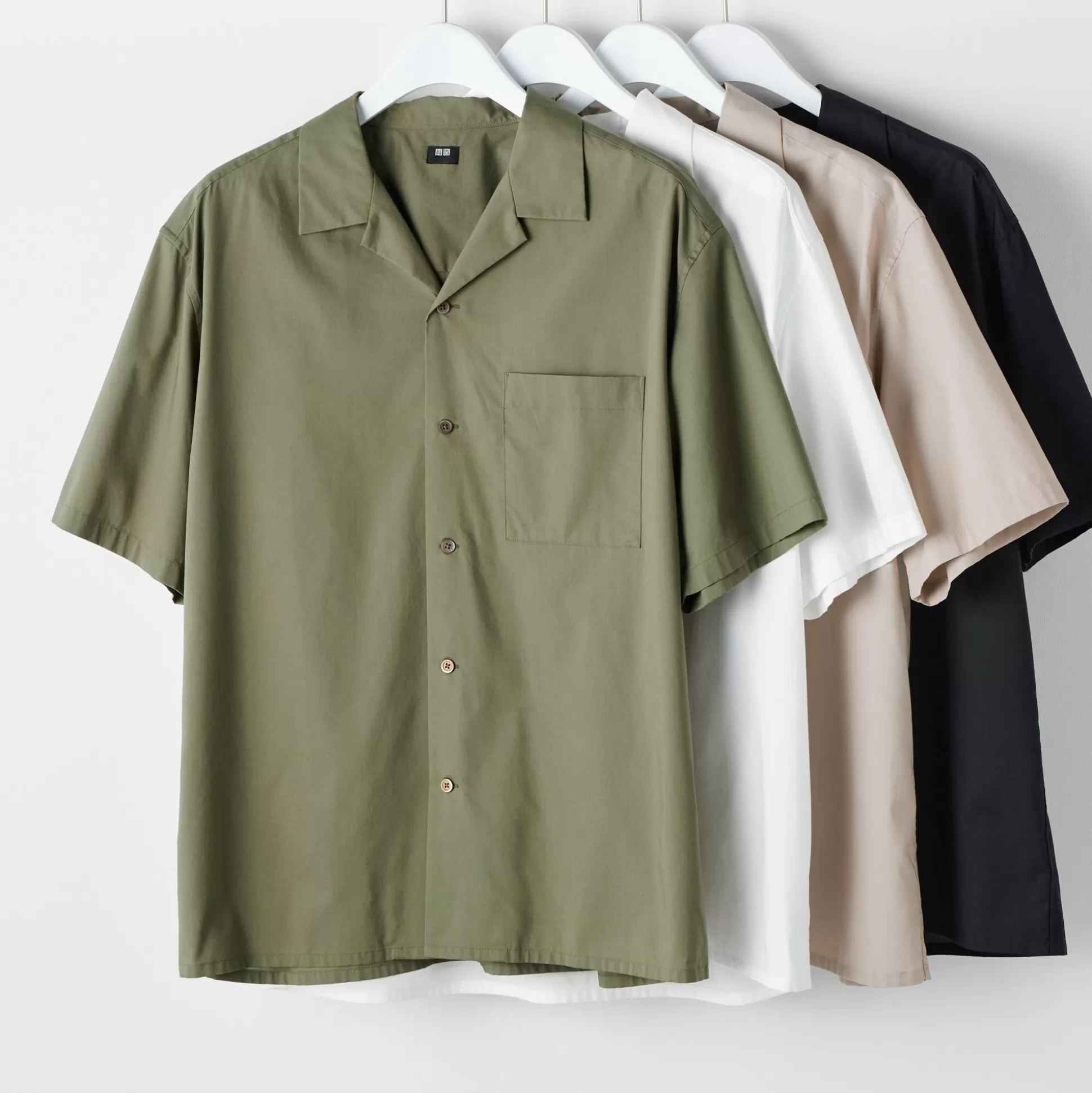 Women UNIQLO Shirts & Blouses<Open Collar Short-Sleeve Shirt