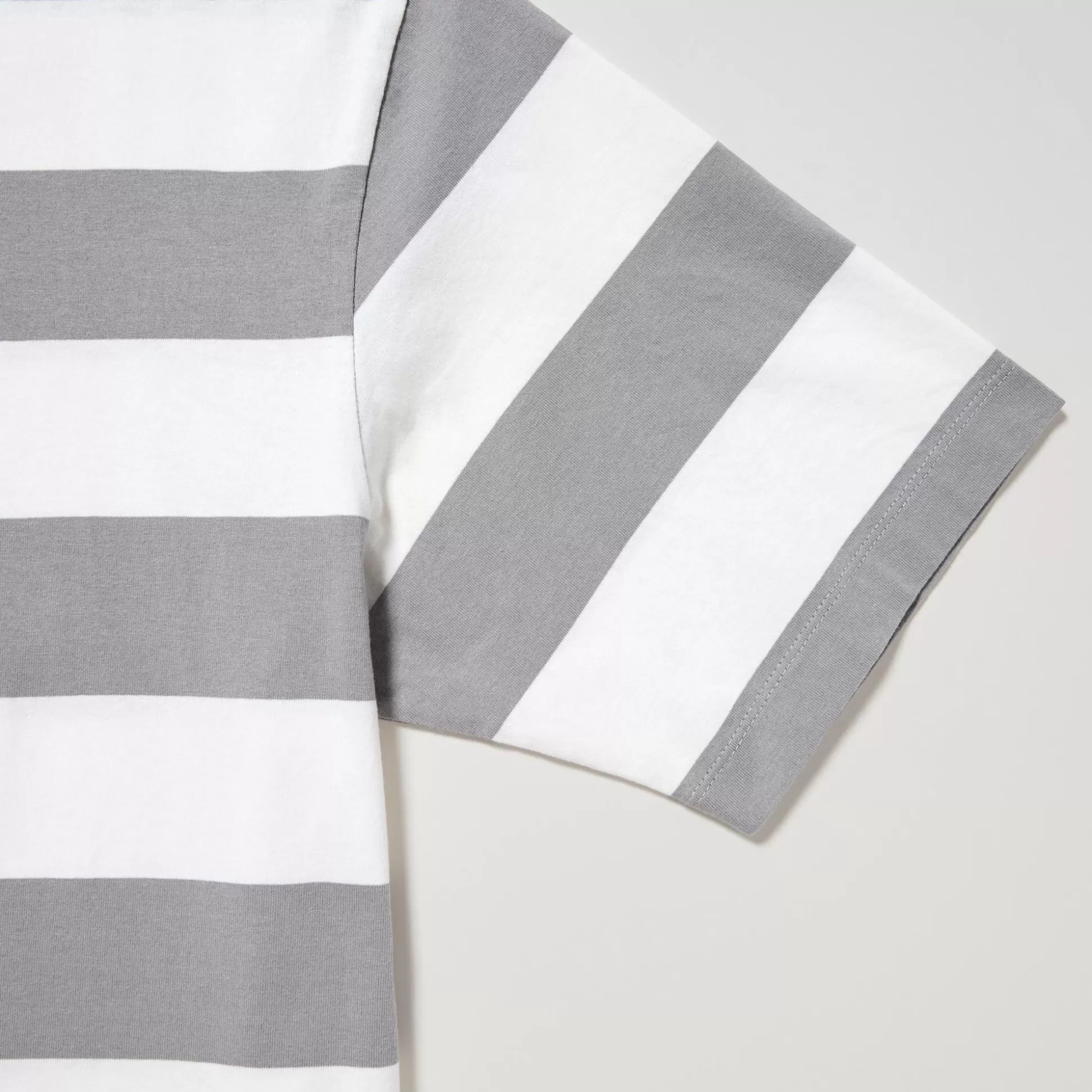 Men UNIQLO T-Shirts<Oversized Striped Half-Sleeve T-Shirt