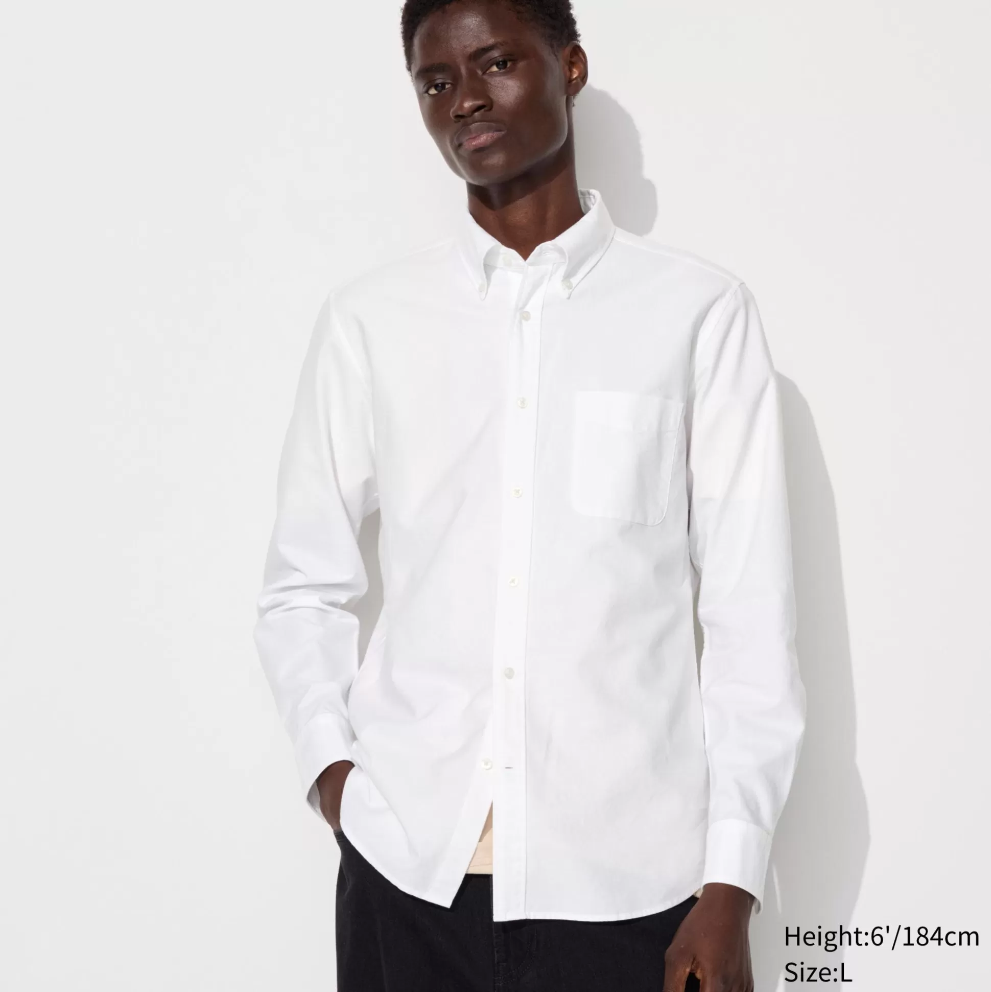 Men UNIQLO Casual Shirts<Oxford Slim-Fit Long-Sleeve Shirt