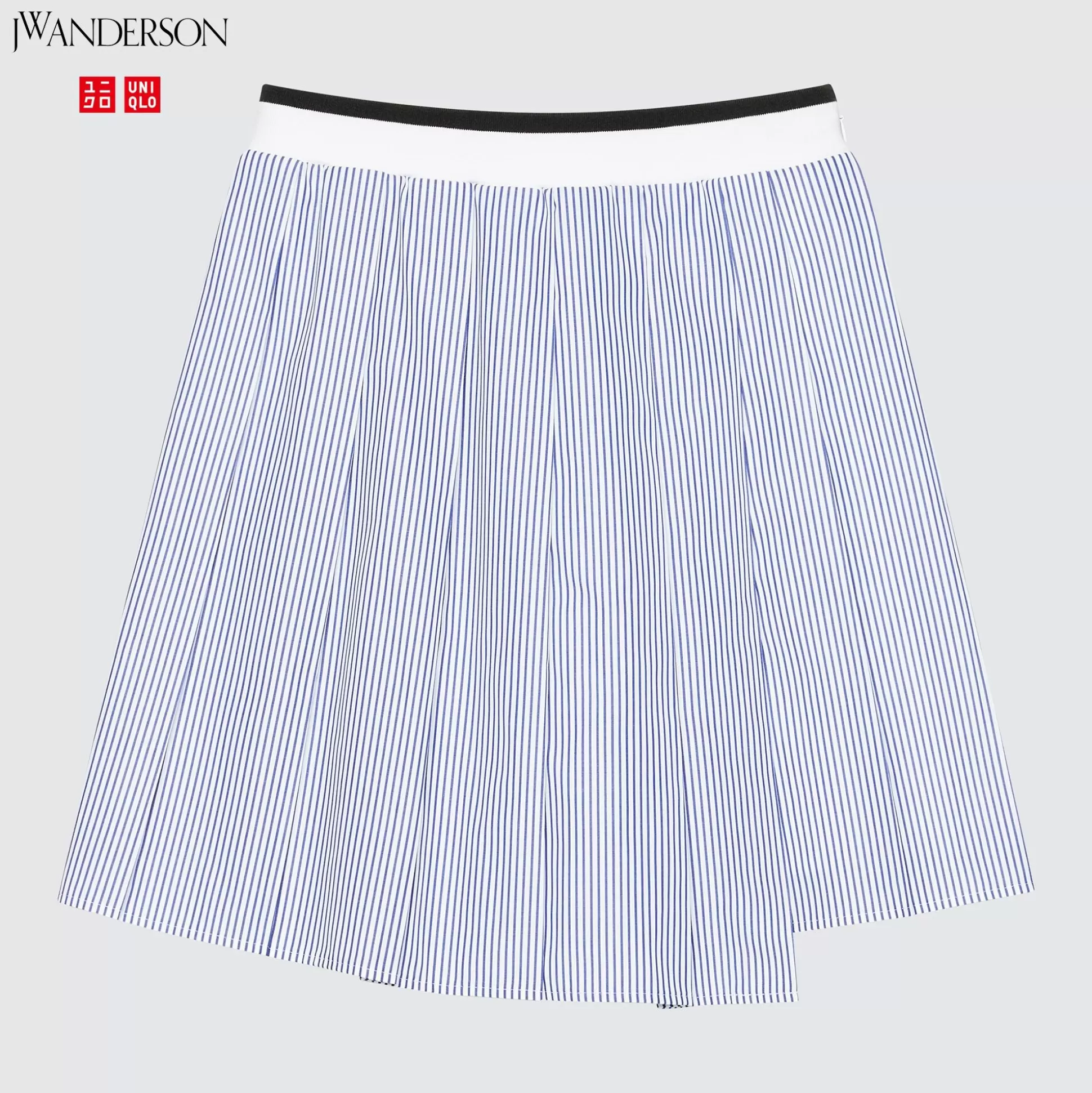 Women UNIQLO Skirts<Pleated Striped Mini Skirt (Jw Anderson)