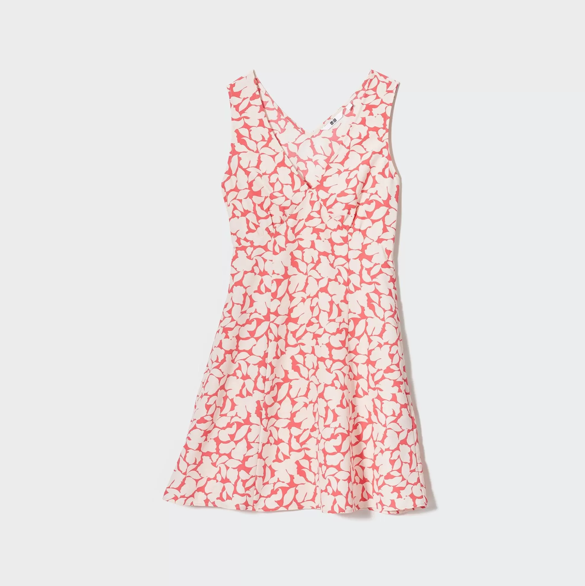 Women UNIQLO Dresses<Printed V-Neck Sleeveless Mini Dress