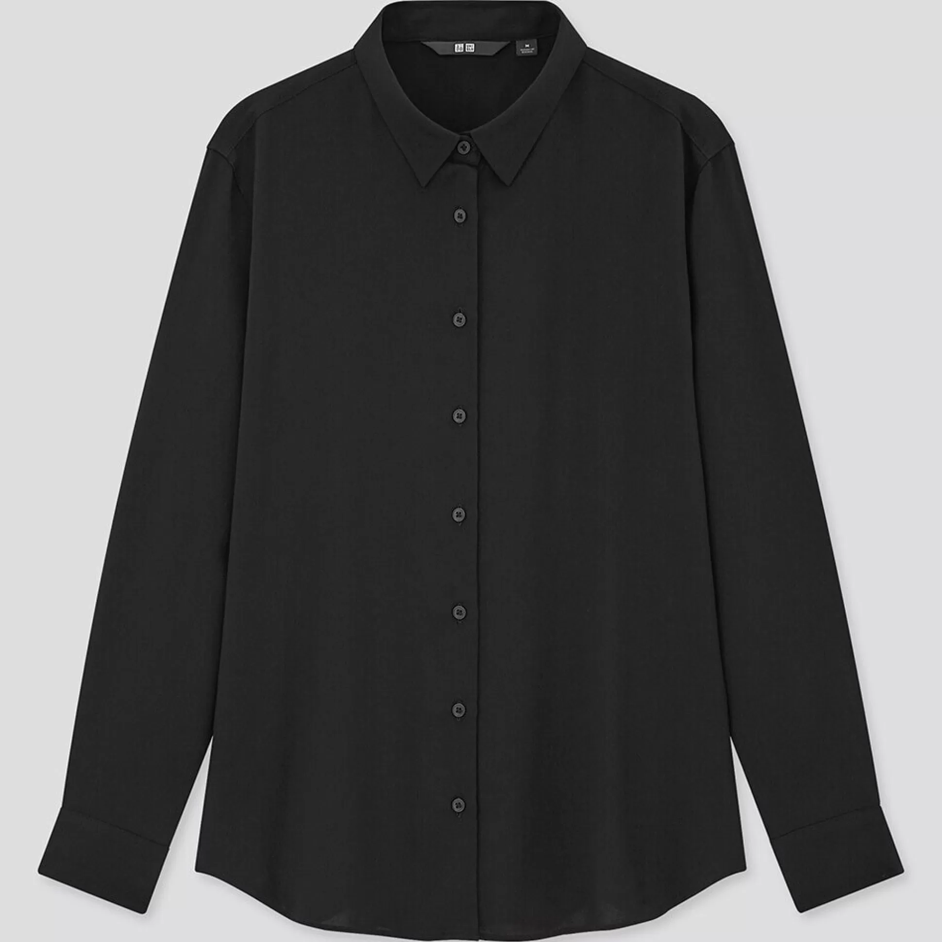 Women UNIQLO Shirts & Blouses<Rayon Long-Sleeve Blouse