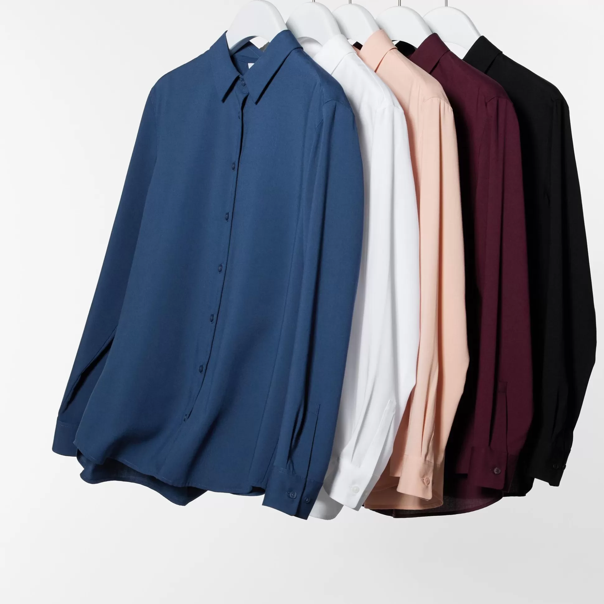 Women UNIQLO Shirts & Blouses<Rayon Long-Sleeve Blouse