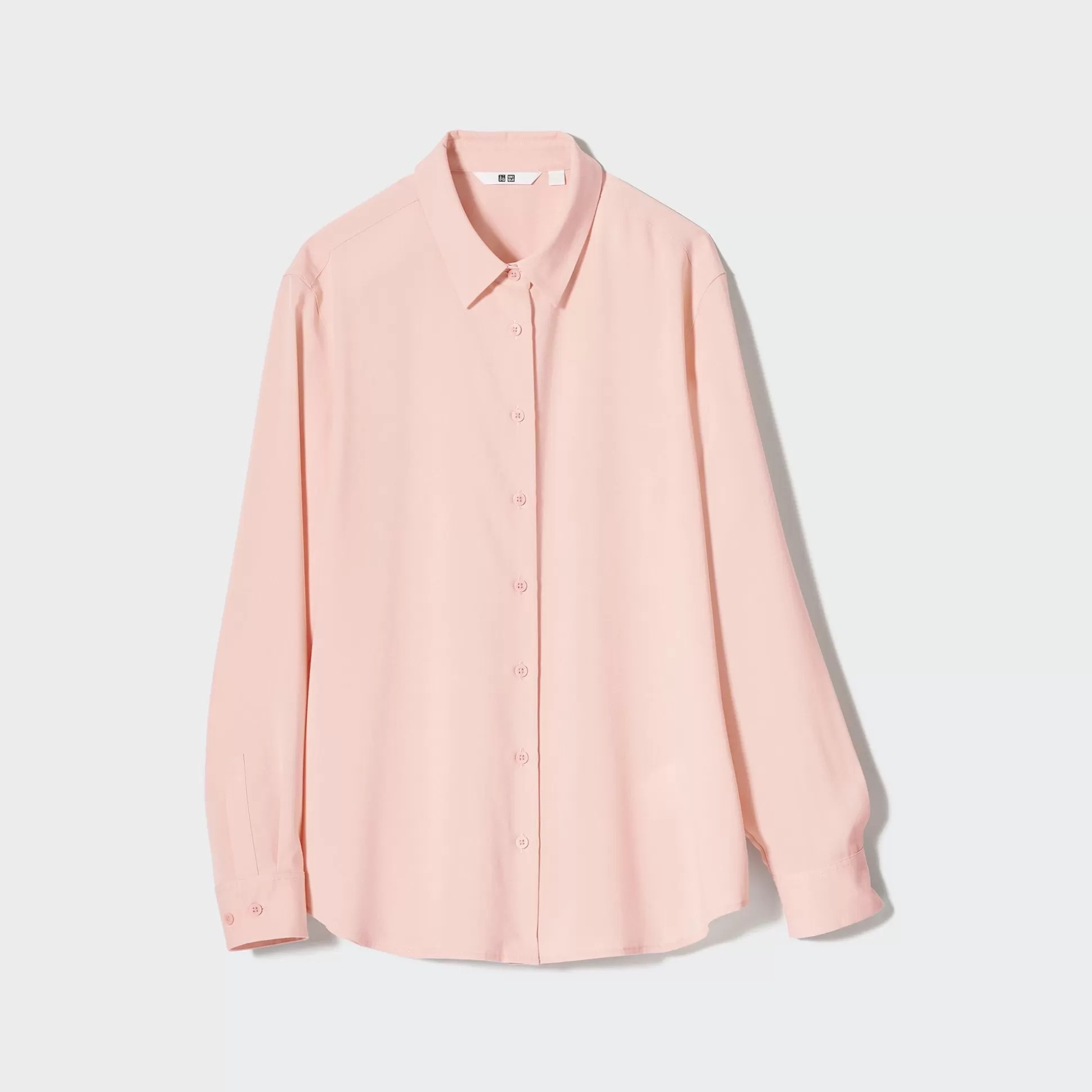 Women UNIQLO Shirts & Blouses<Rayon Long-Sleeve Blouse