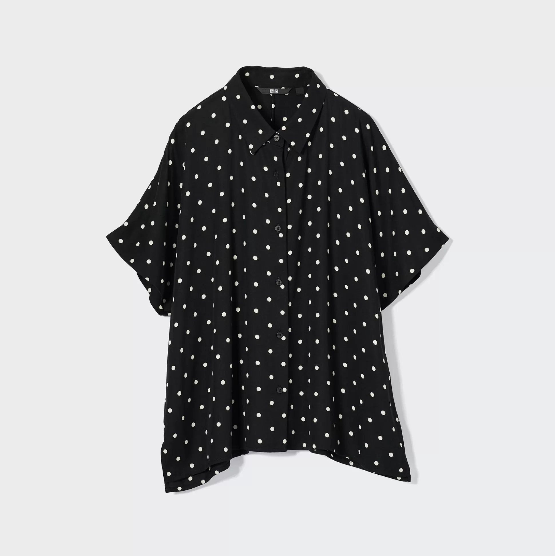 Women UNIQLO Shirts & Blouses<Rayon Printed Short-Sleeve Blouse