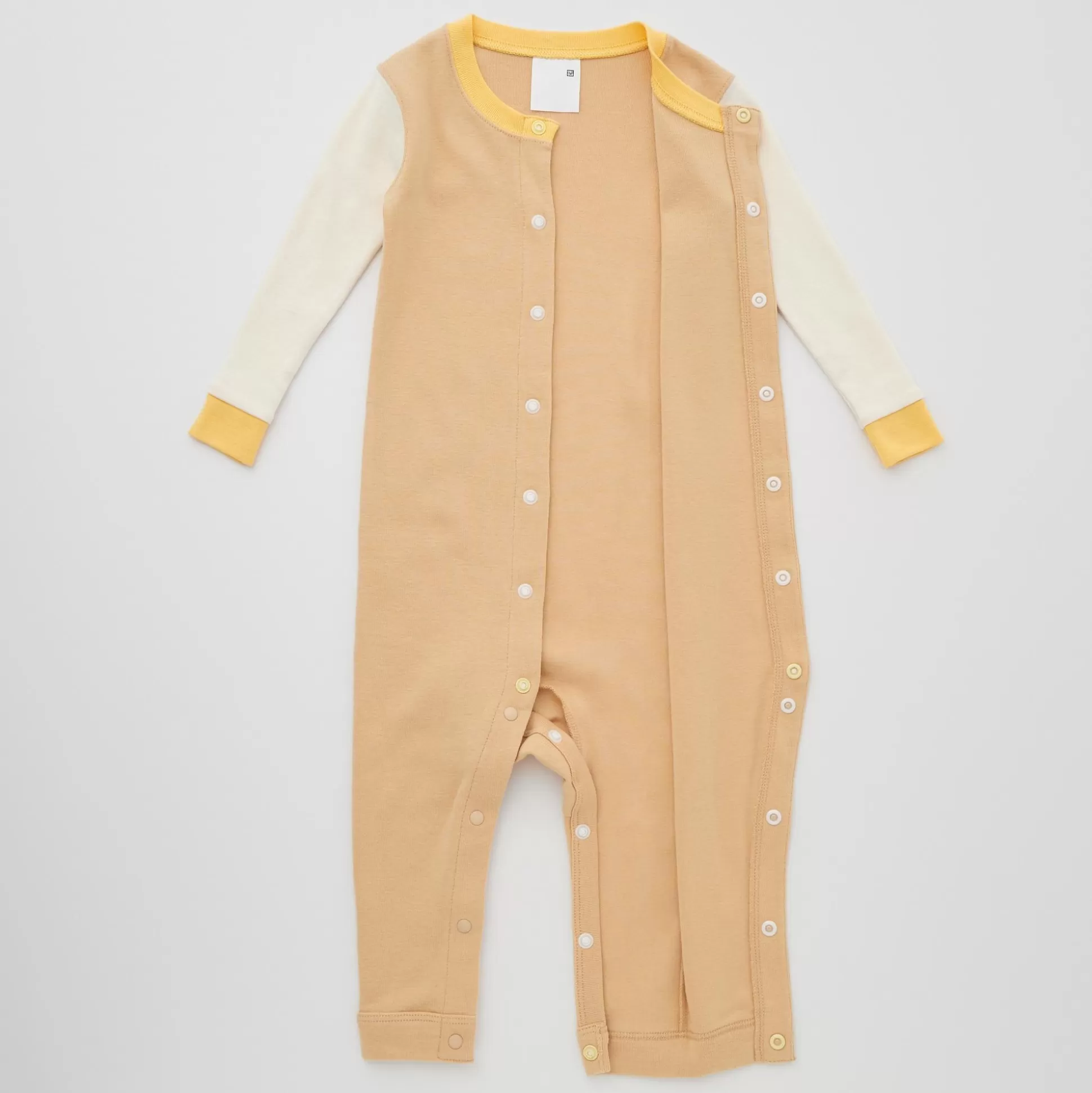 Baby UNIQLO One-Pieces<Ribbed 1*1 Long-Sleeve One Piece Outfit